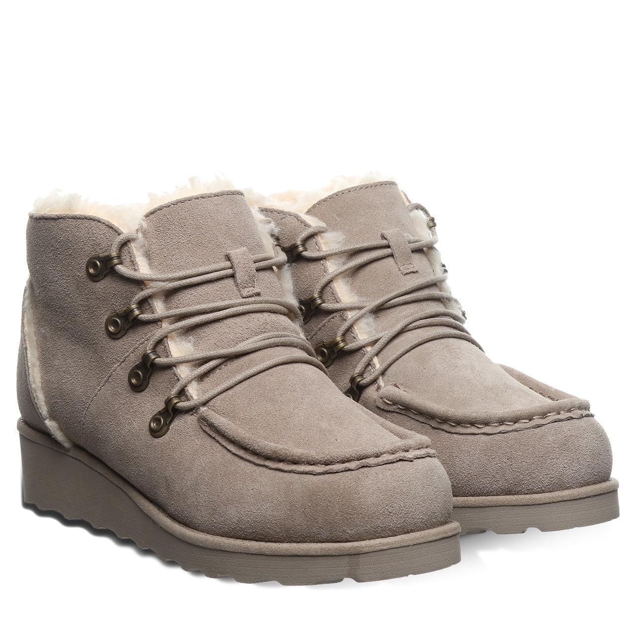 BEARPAW Women's Malinda Suede Winter Boots - Comfortable & Warm Ankle Boots for Cold Weather | Casual Outdoor & Indoor Wear for Women