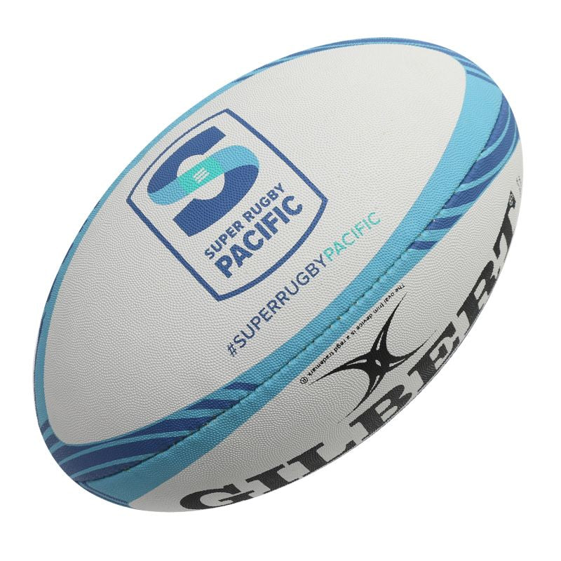 Gilbert Super Rugby Pacific Replica Ball - Official Size 5 Rugby Ball for Training & Matches - Perfect for Rugby Practice, Games, and Sports Gifts