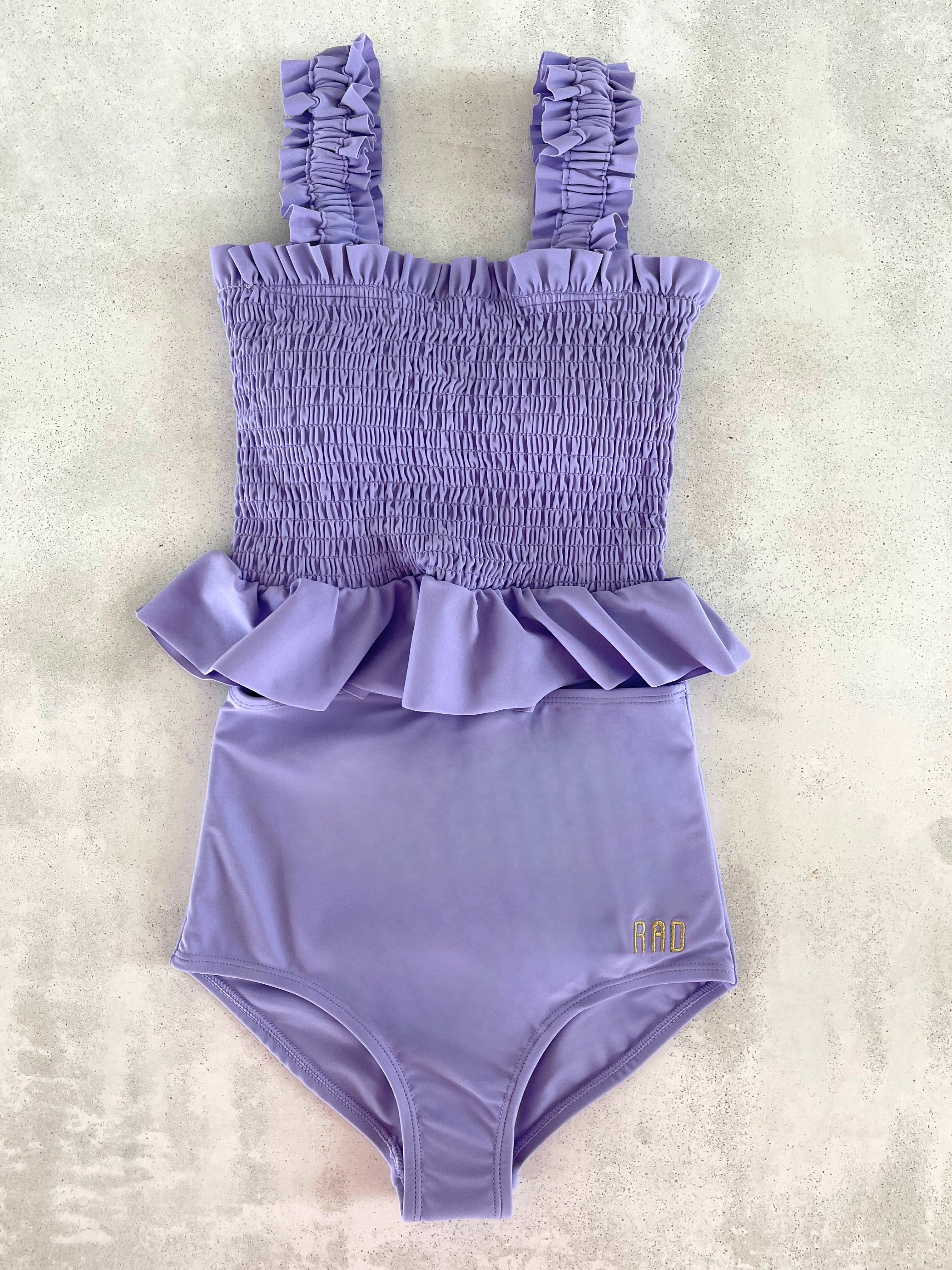 Tween Saidee Girls' Lilac Smocked Tankini Swimsuit - $56 | Perfect for Pool Parties, Beach Vacations & Summer Swimwear