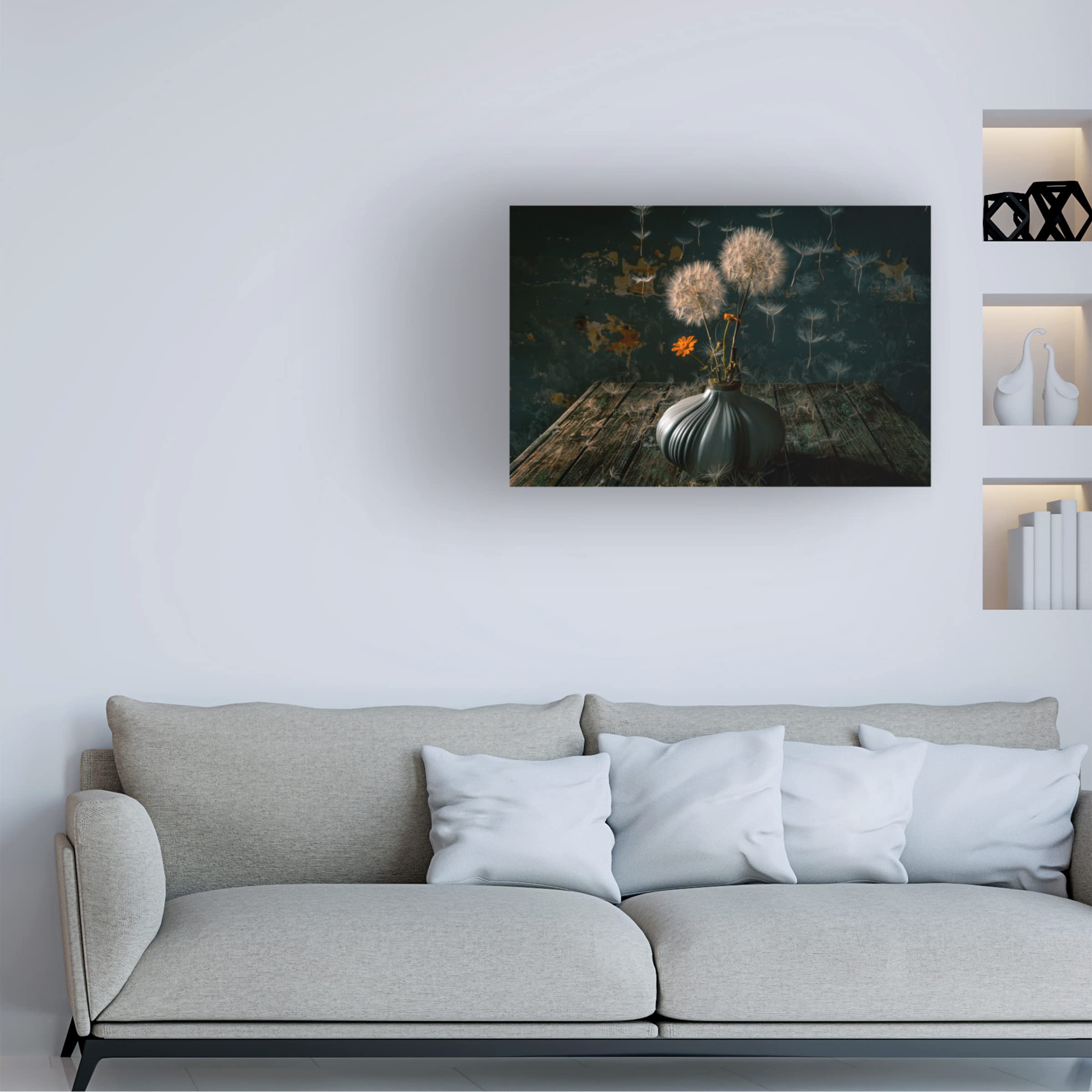 Trademark Fine Art 'The Paratroopers' by Farid Kazamil - Stunning Canvas Wall Art for Living Room, Bedroom & Office Decor