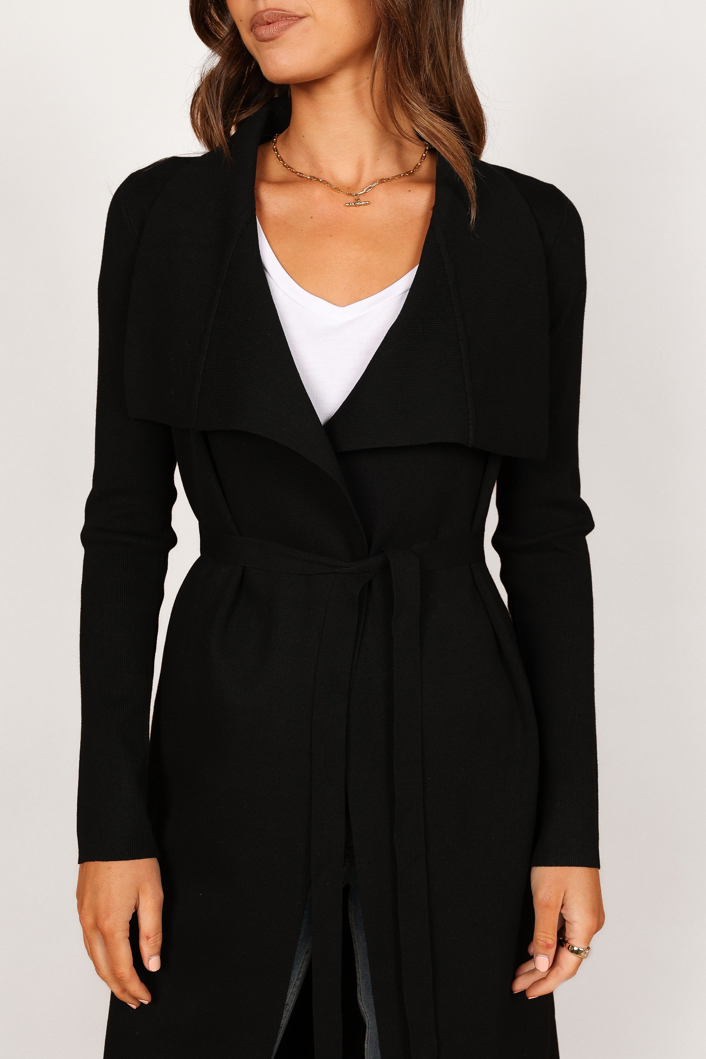 Audrina Black Cardigan for Women - Soft & Cozy Knit Sweater - Perfect for Fall & Winter Layering - Office, Casual, or Date Night Outfits