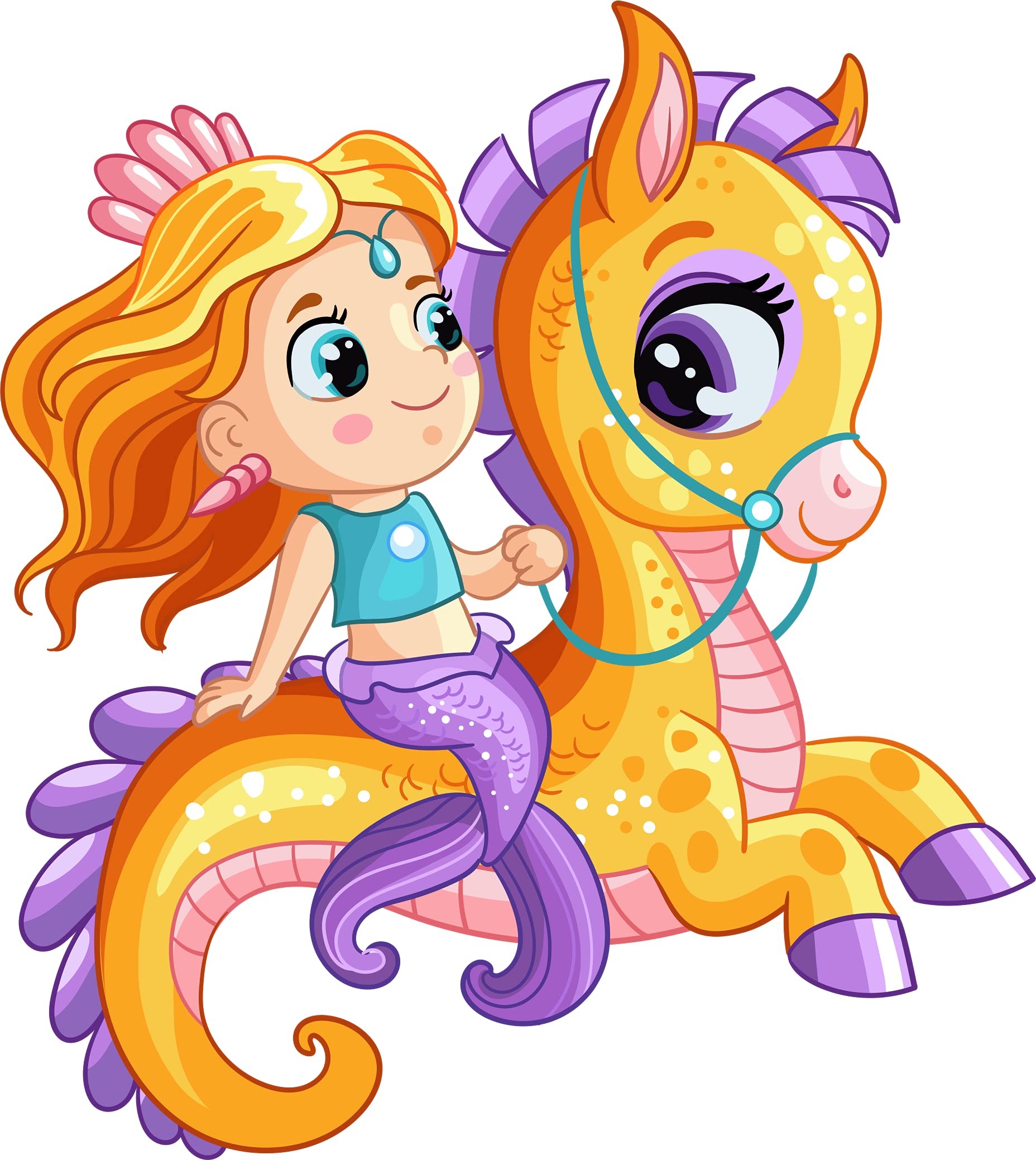 Edible Mermaid Cake Topper for 1/4 Sheet Cakes & Larger | Perfect for Birthday Parties, Baby Showers & Themed Celebrations