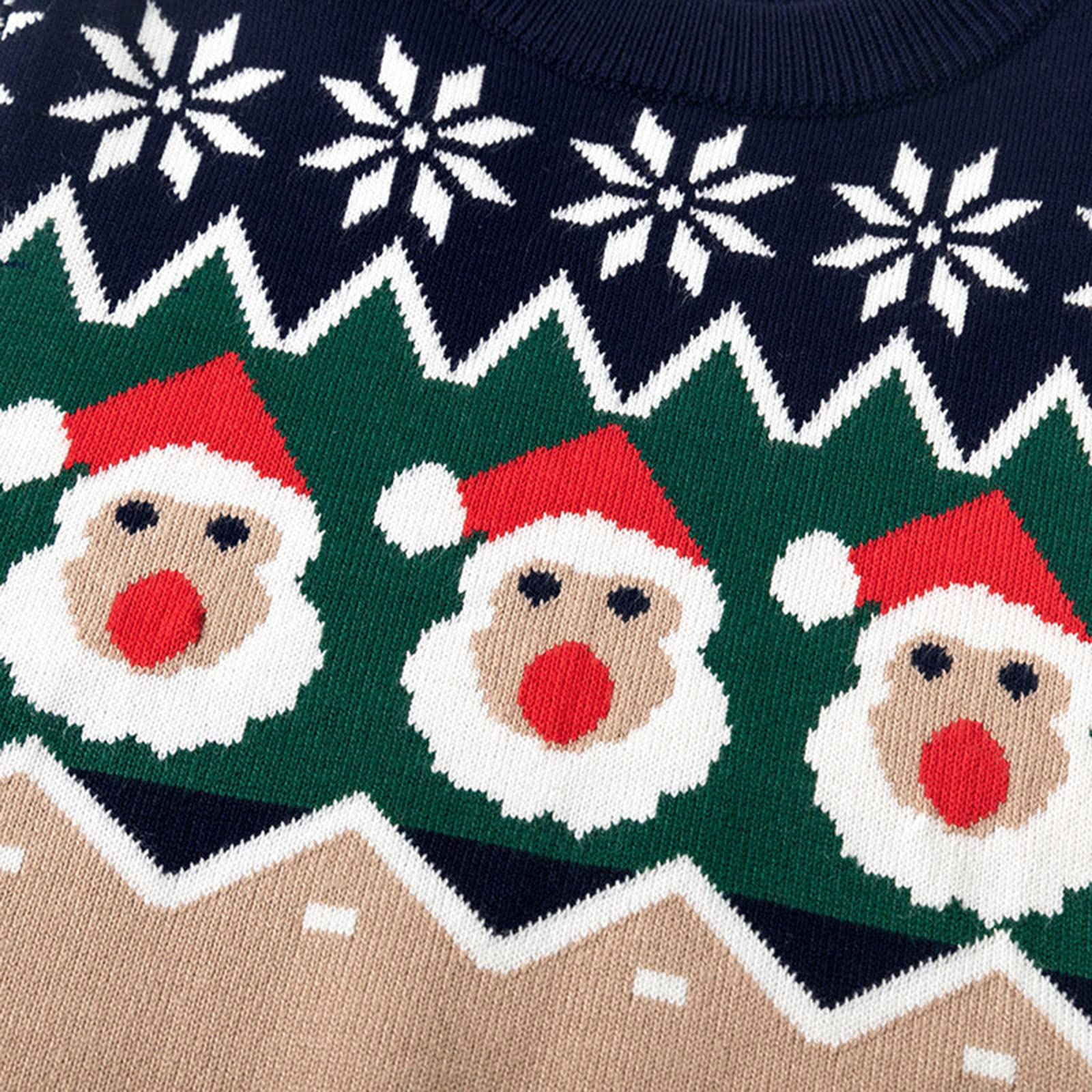 Adorable Newborn Baby Christmas Knit Sweater - Cozy Chunky Knitted Jumper for Boys & Girls | Perfect Winter Outfit for Infants & Toddlers | Great for Holiday Photos, Family Gatherings & Cold Weather