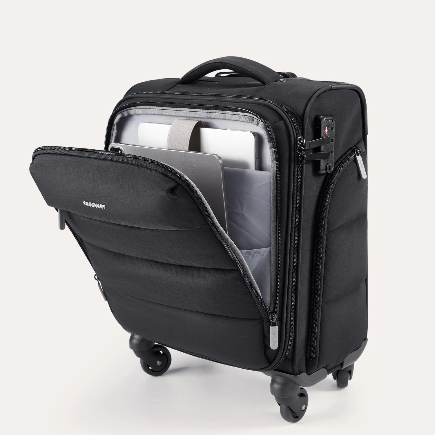 Bagsmart 16-Inch Personal Item Carry-On Luggage - Perfect for Air Travel, Weekend Getaways & Business Trips