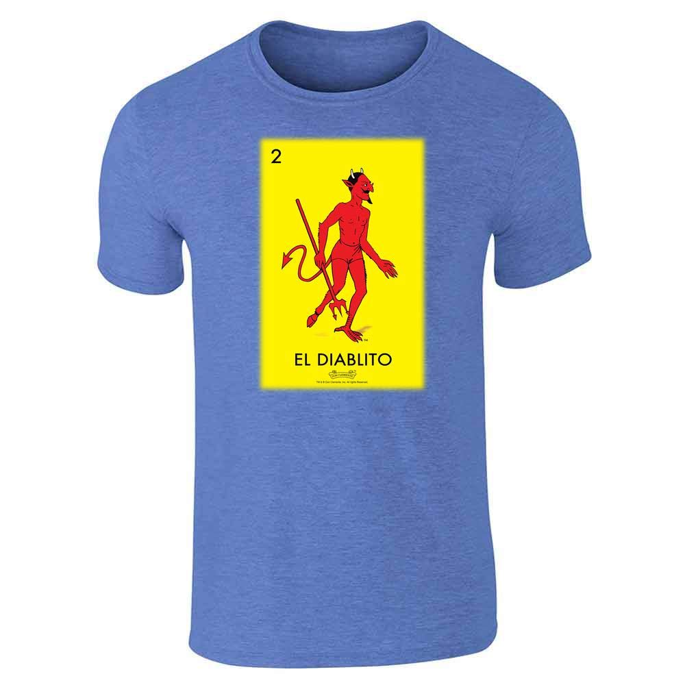 Pop Threads El Diablito Devil Loteria Card Mexican Graphic T-Shirt for Men - Cool Latino Cultural Tee for Parties, Cinco de Mayo & Hispanic Heritage Celebrations