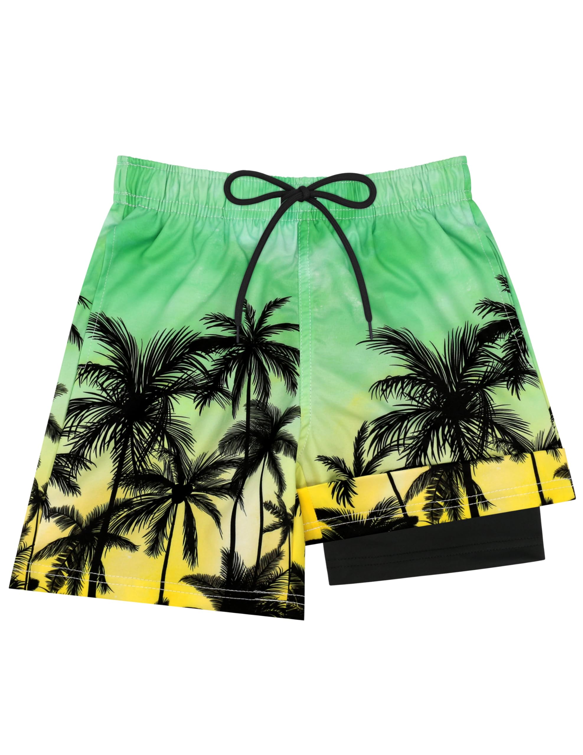 **Sarfel Boys Swim Trunks with Compression Liner - Quick Dry Boys Bathing Suits, Kids Swimwear, Board Shorts for Teens - Perfect for Pool, Beach & Water Sports**