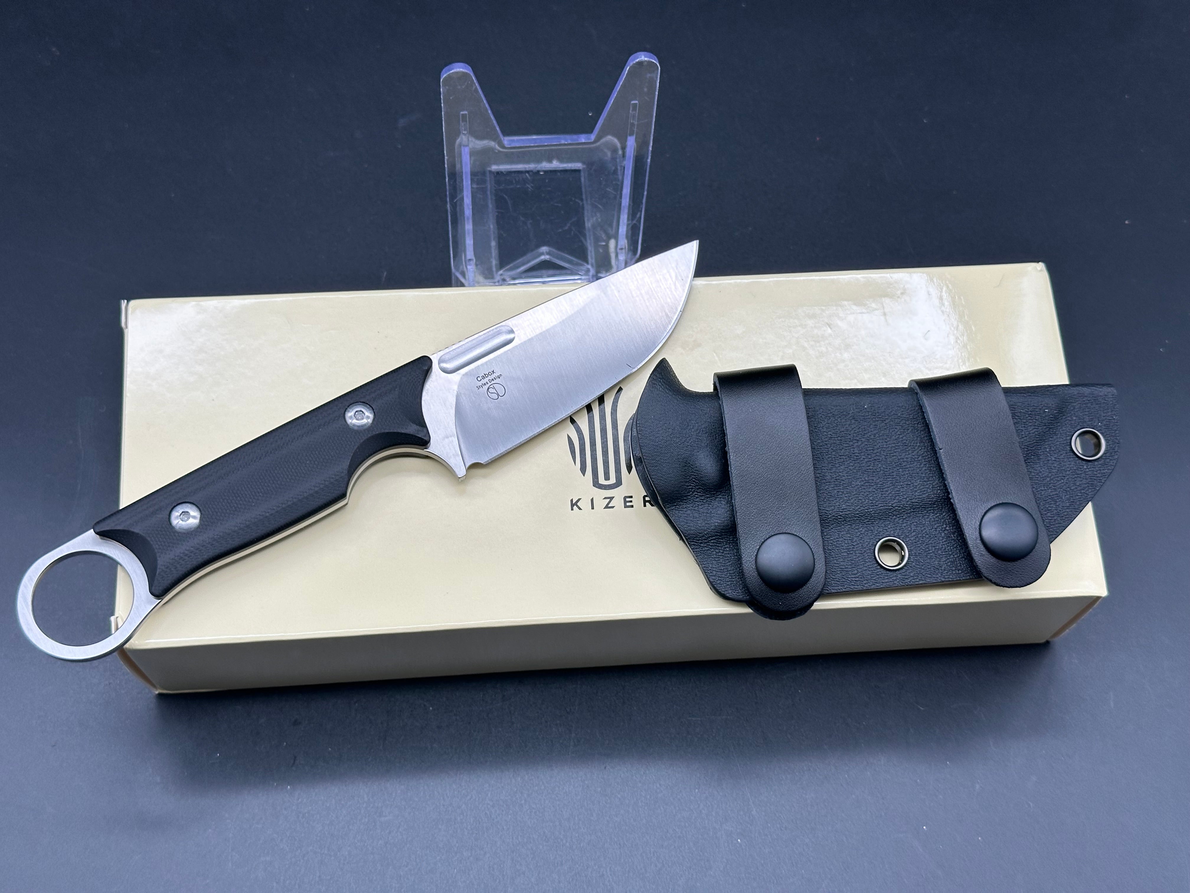 Kizer Cabox Fixed Blade Knife - 3.4