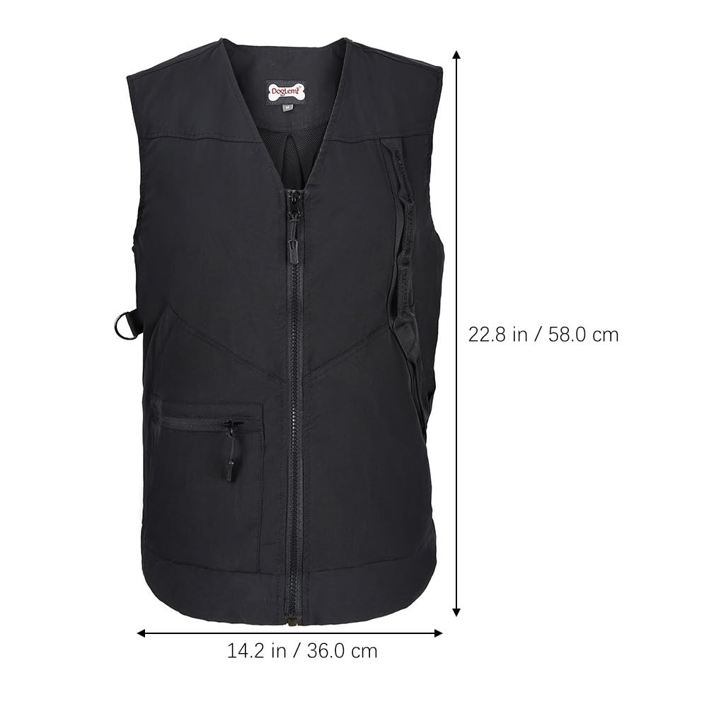 **POPETPOP Small Dog Training Vest with Multi-Pockets - Professional Dog Trainer & Pet Owner Vest for Adults - Durable & Comfortable for Outdoor Walks, Obedience Training & Daily Use**