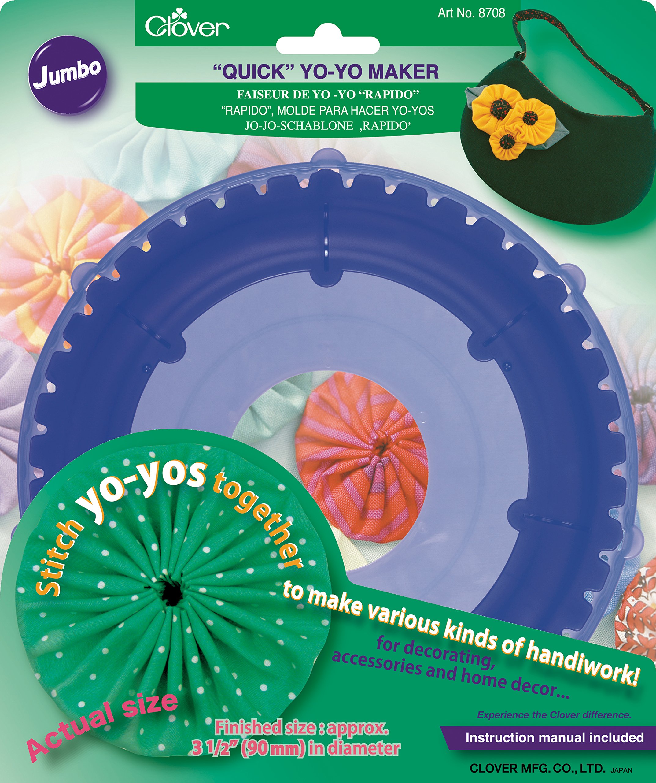 Clover 83020 Quick Yo Yo Maker - Jumbo Round 3-1/2