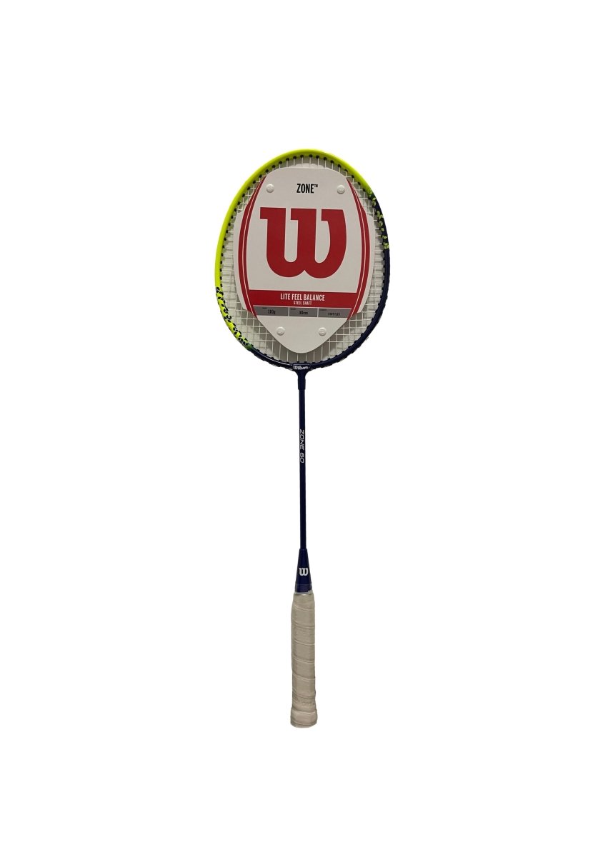 Wilson Zone 60 Badminton Racket - Lightweight Carbon Fiber Badminton Racquet with High Tension String for Professional & Recreational Players - Perfect for Indoor & Outdoor Court Games, Training & Tournaments