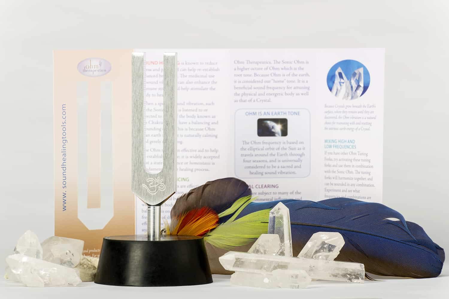Ohm Therapeutics Sonic™ OHM Tuning Fork Kit - 1088.8 Hz for Crystal Clearing, Energy Healing & Sound Therapy | Made in USA | Perfect for Reiki, Meditation & Chakra Balancing