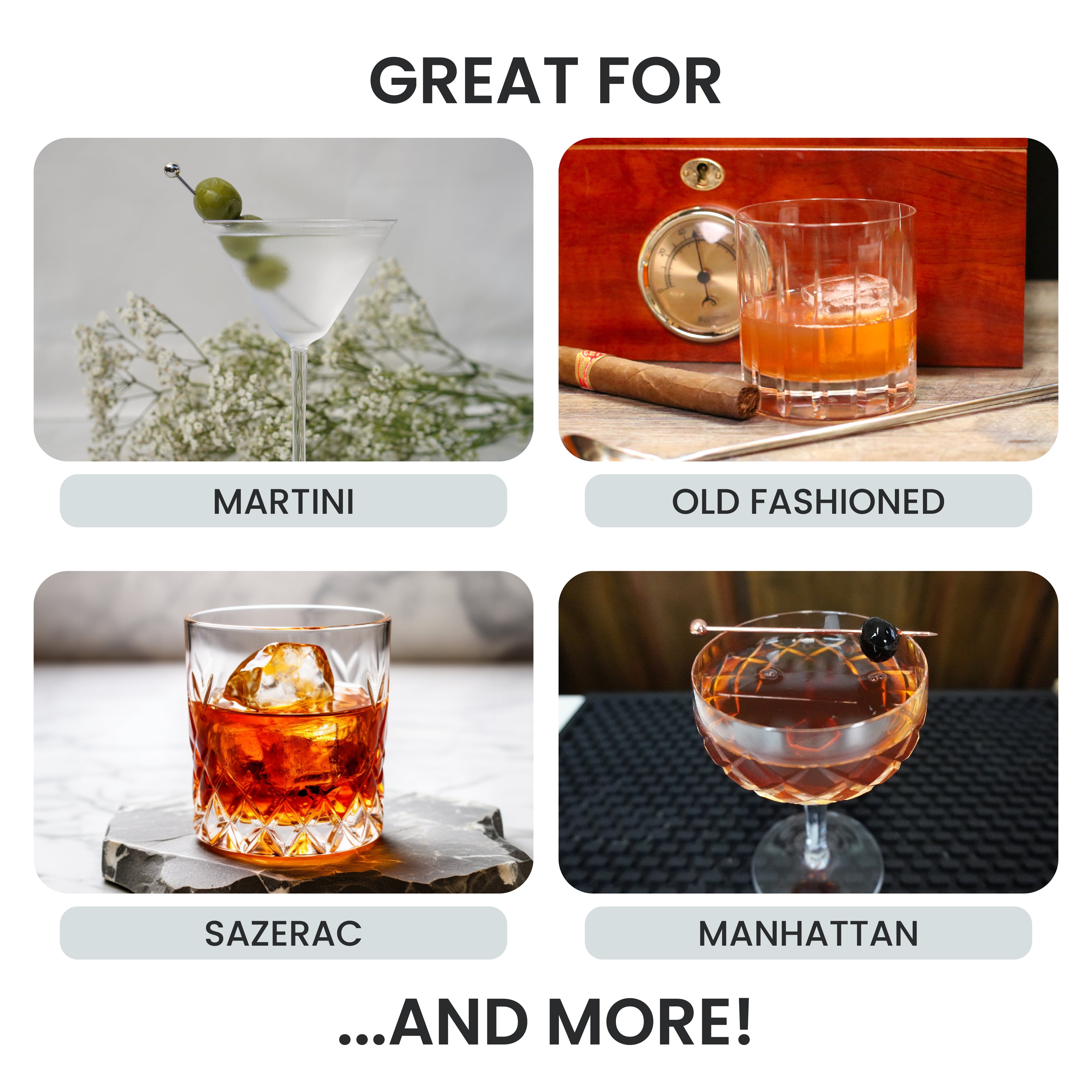 Premium 10-Piece Copper Cocktail Mixing Set - Bar Tools for Craft Cocktails, Home Bartending & Party Mixology (Includes Stirrer, Shaker & Bar Spoon) - Perfect for Home Bars, Cocktail Parties & Professional Bartenders