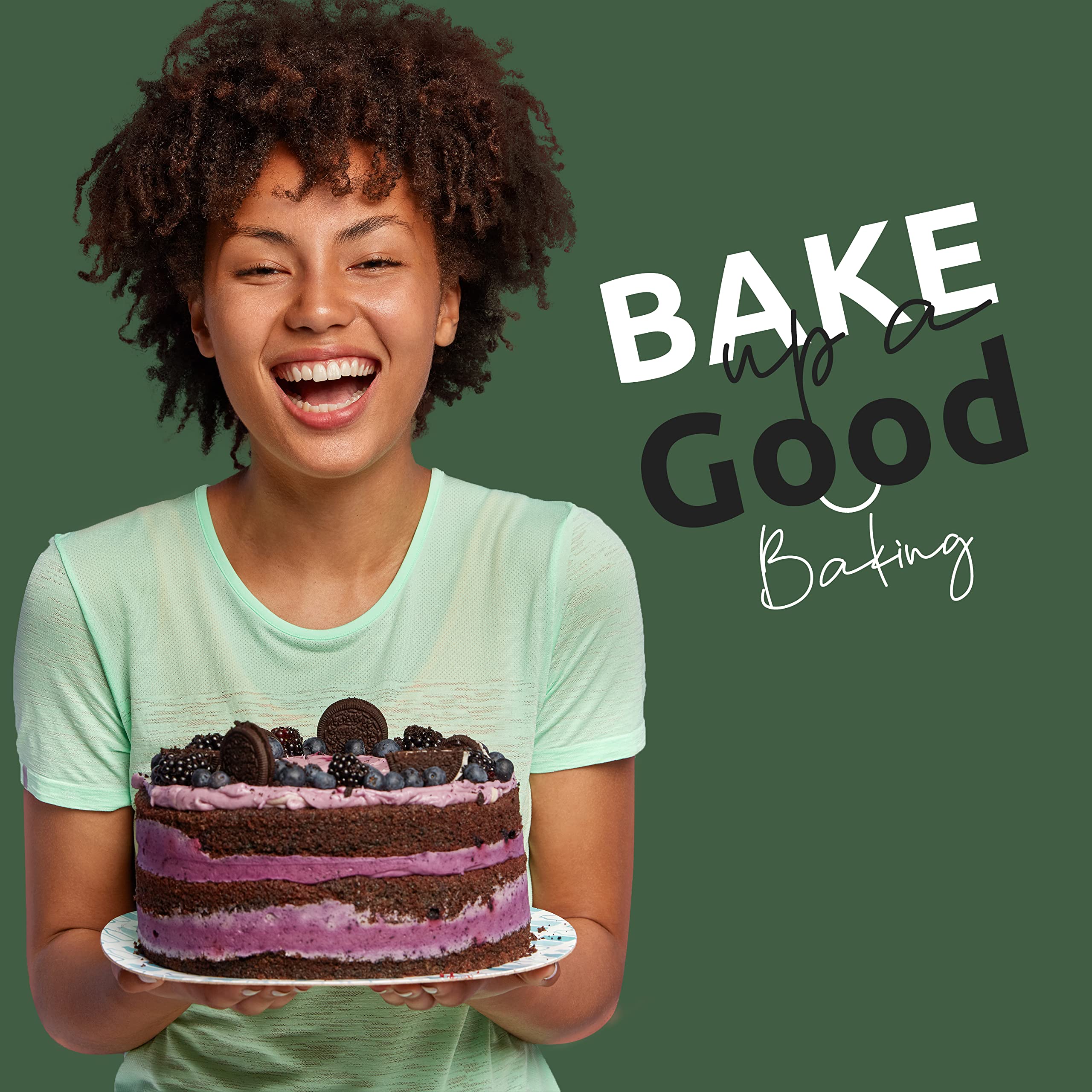 133-Piece Round Cake Baking Set with Non-Stick 8-Inch Cake Pans (3-Pack), Icing Tips, Leveler & Spatula - Complete Cake Decorating Kit for Home Bakers, Perfect Baking Supplies Gift with Free eBook - Ideal for Birthday Cakes, Wedding Desserts & Holiday Baking