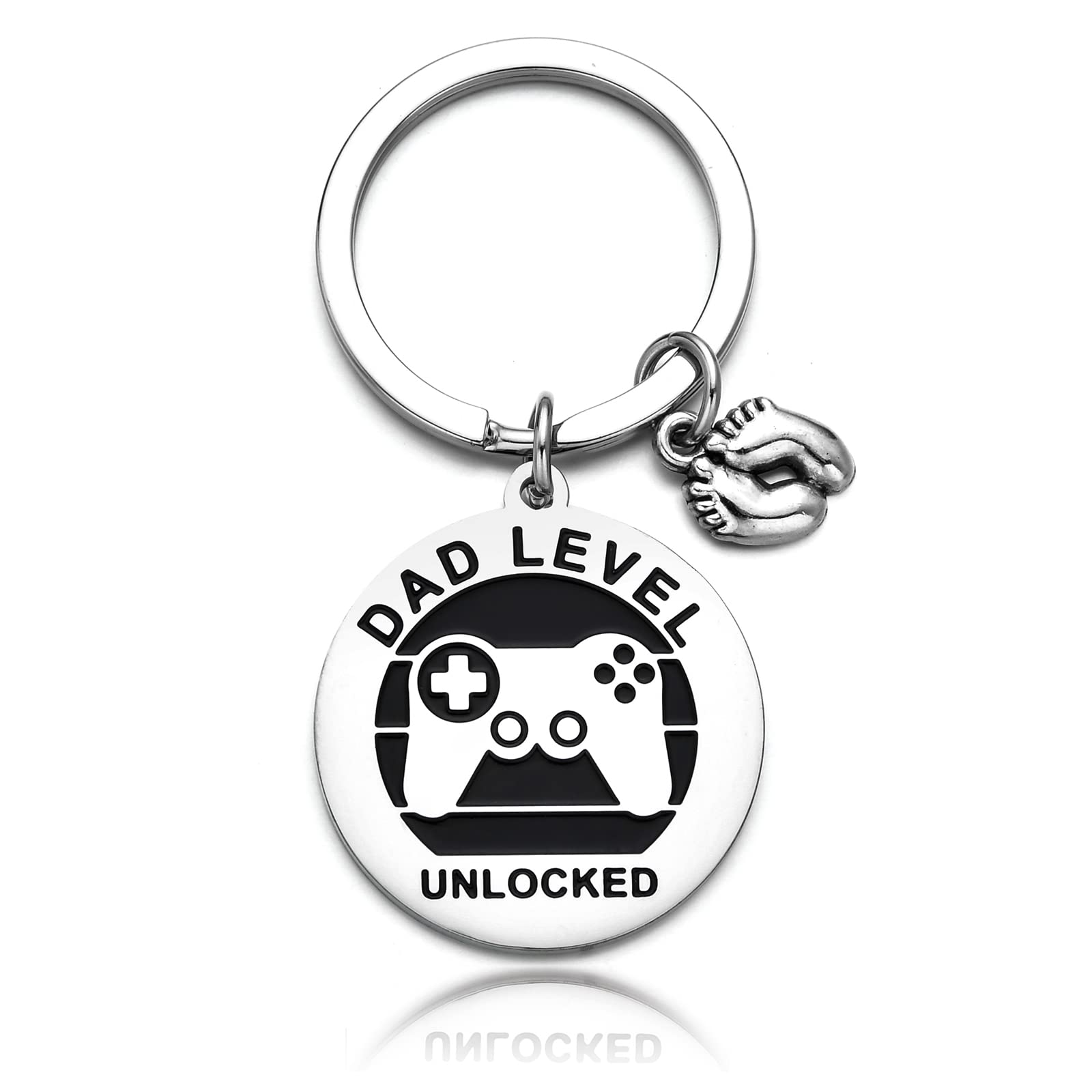 Korotho First Time Dad Keychain - New Uncle & Father's Day Gift for Men, Husband, Daddy & Uncle to Be - Thoughtful Present from Wife & Sister - Perfect for Baby Showers, Birth Announcements & Celebrations