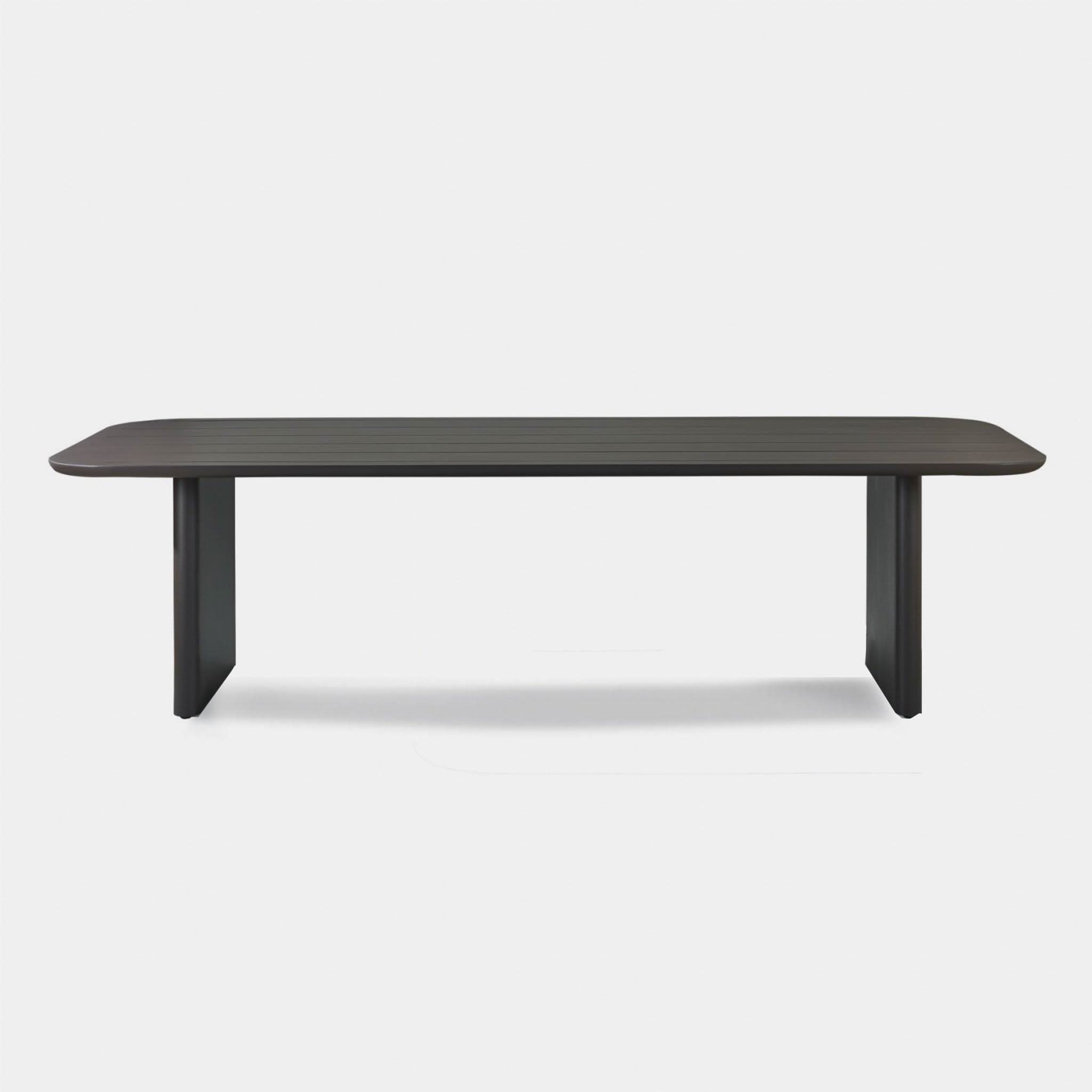 Victoria Aluminum Slatted Dining Table 108