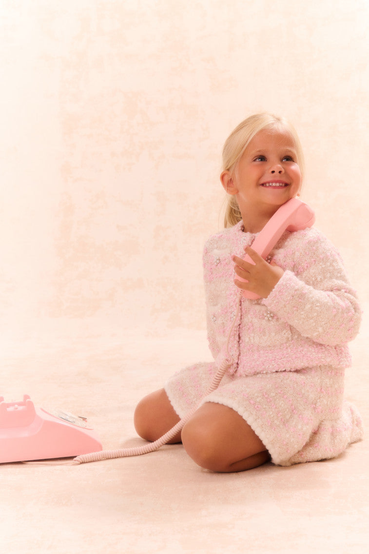 Girls Loki Knit Cardigan Sweater - Cozy Winter Pullover for Kids - Perfect for School, Playdates & Holiday Outfits