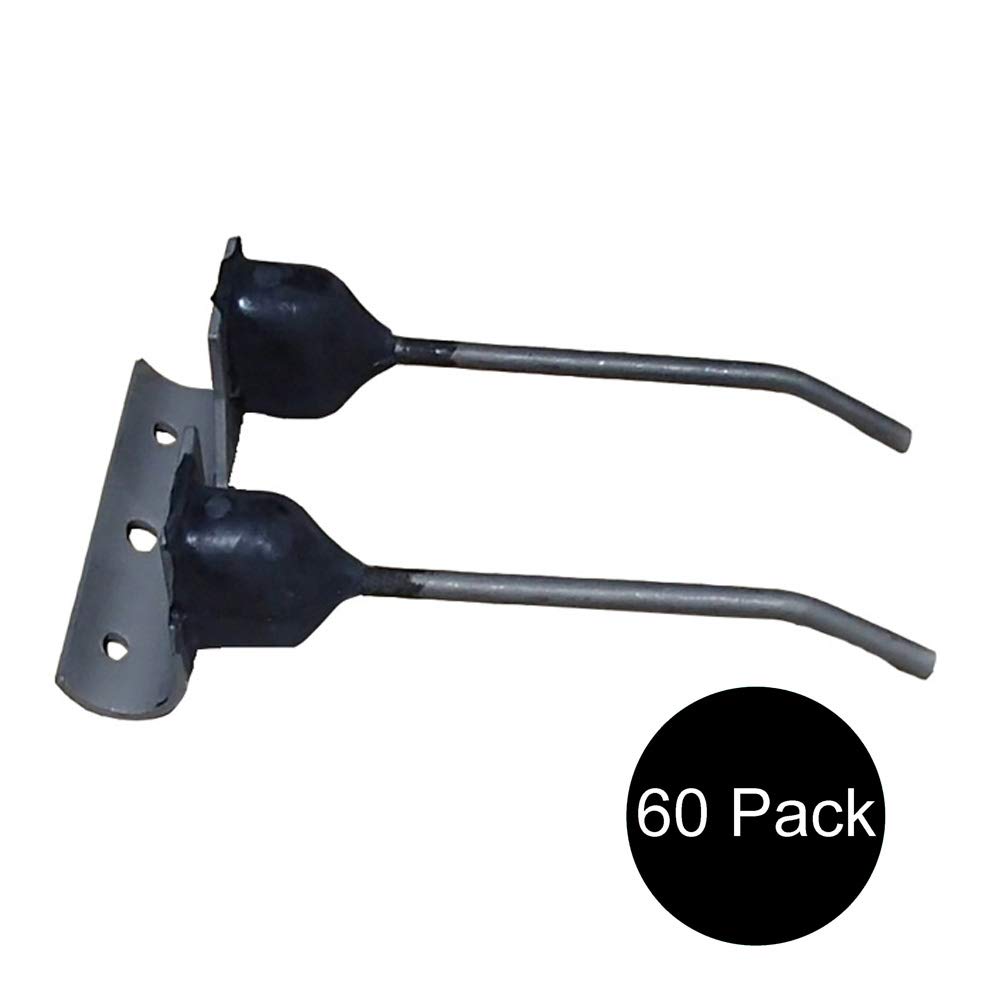 RAParts (60) New Double Teeth Replacement for Ford New Holland & Case IH Models 89847572 9847572 - Perfect for Tractor Mower Blade Maintenance and Agricultural Equipment Repair