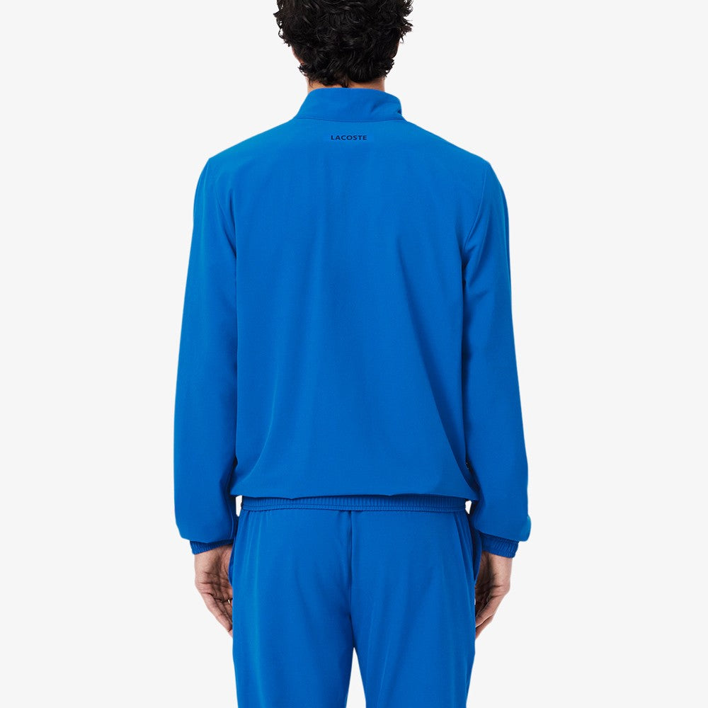 Lacoste Men's Novak Djokovic Tennis X Sweatsuit Set - Blue Athletic Jogger & Hoodie Outfit for Casual Wear & Sports Training