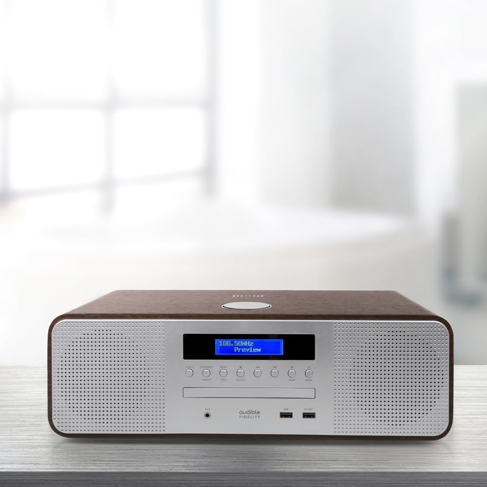 Premium Hi-Fi DAB/DAB+ Stereo System with CD Player, Bluetooth Speakers, MP3 Playback, FM/Digital Radio, Wireless & USB Charging - Remote Included for Home Entertainment & Music Lovers