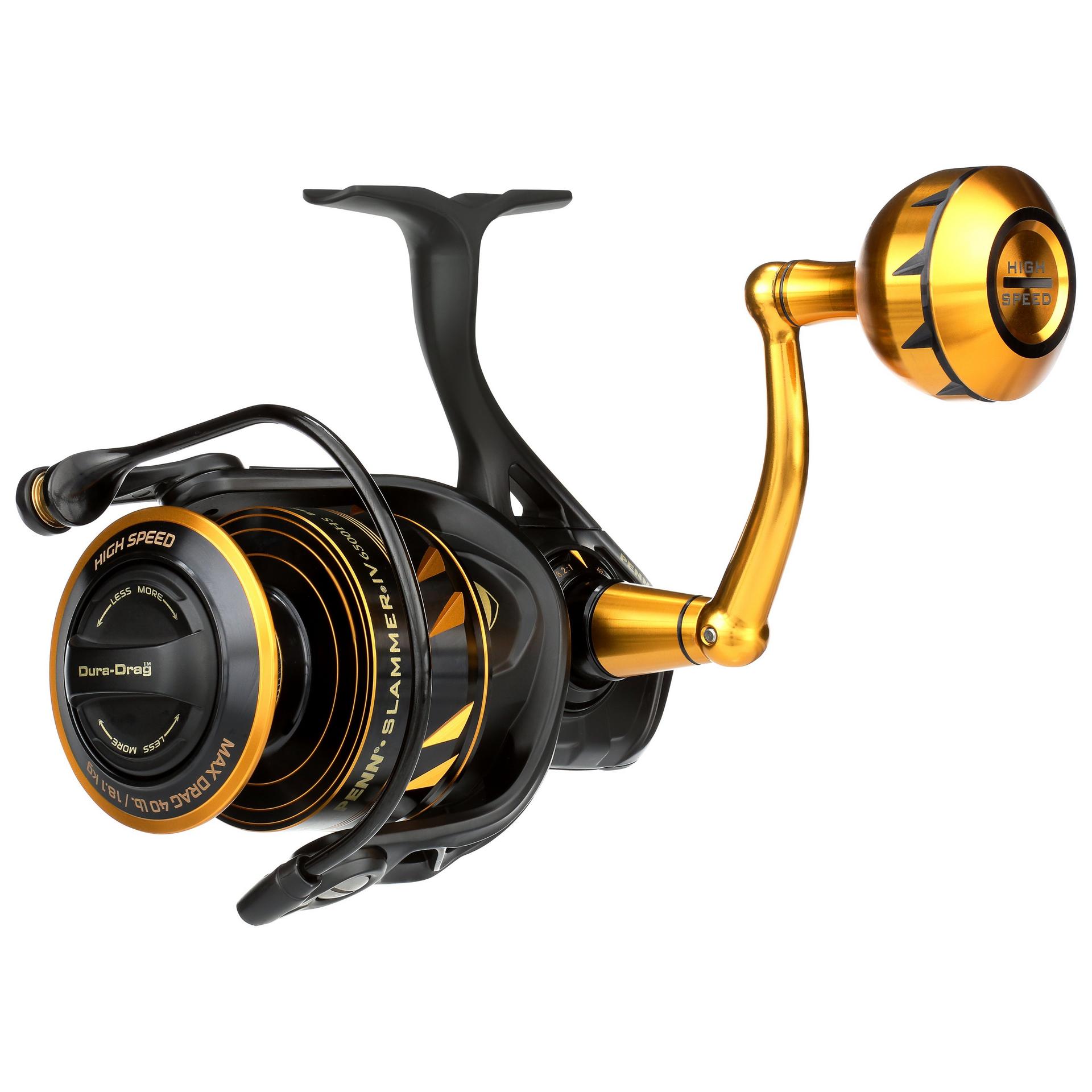 Slammer® IV Bailess Spinning Reel - Saltwater Fishing Reel for Surf, Pier & Offshore Angling | Smooth Drag System | Corrosion-Resistant Design