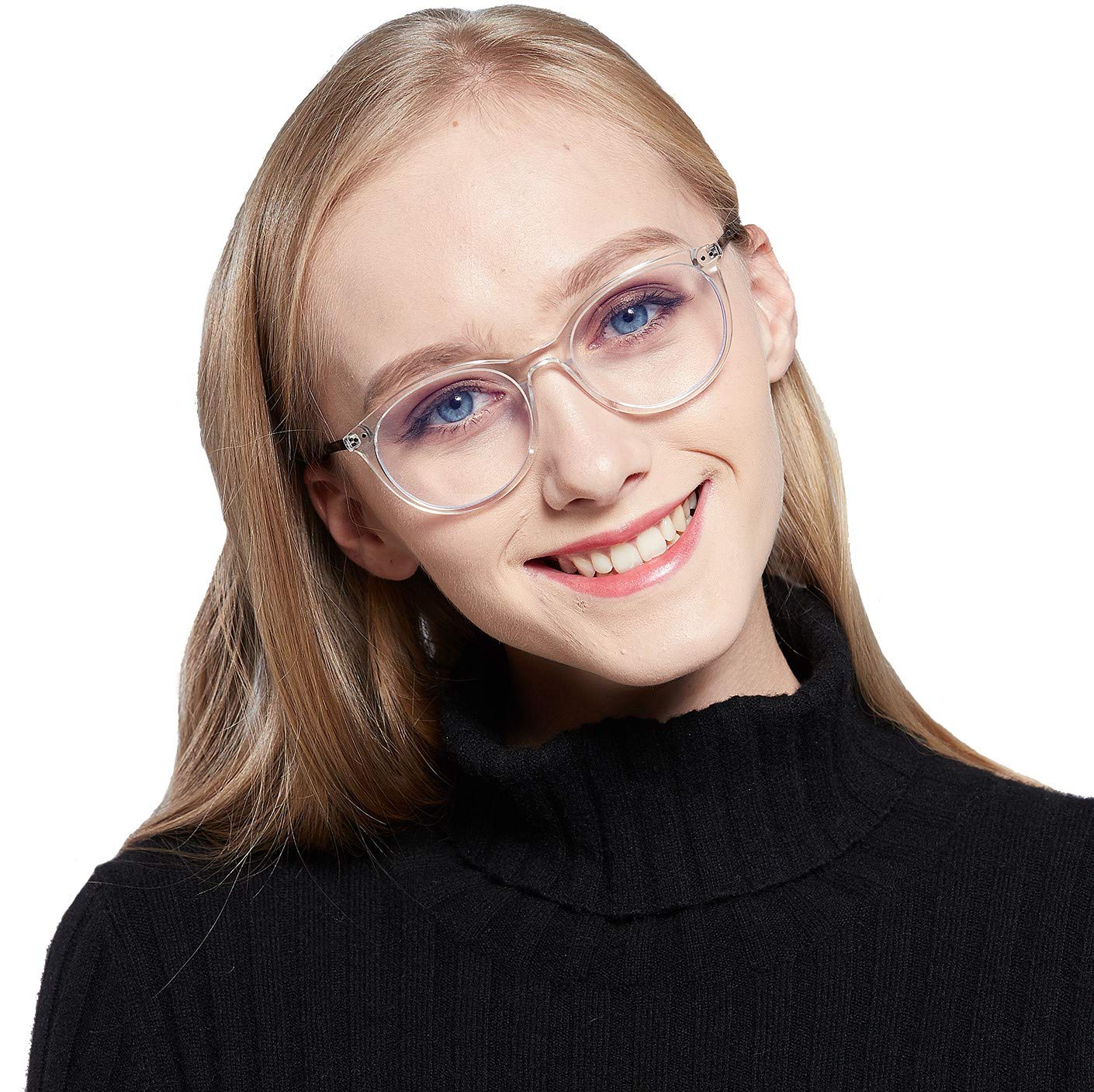 Zero D Clean Lens Blue Light Blocking Glasses for Computer Gaming, TV & Phone Use - Anti Eyestrain Eyewear for Men & Women (1903) | Reduce Digital Eye Fatigue for Work, Gaming & Screen Time