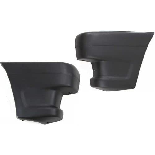 Primed Front Bumper with Lower Valance Panel & End Caps - Direct Replacement for 1990-1993 Mazda B2200/B2600 Pickup (Right Passenger & Left Driver Side) - Perfect for Truck Restoration & Off-Road Protection - Part #MA1004104, MA1002113, MA1095108