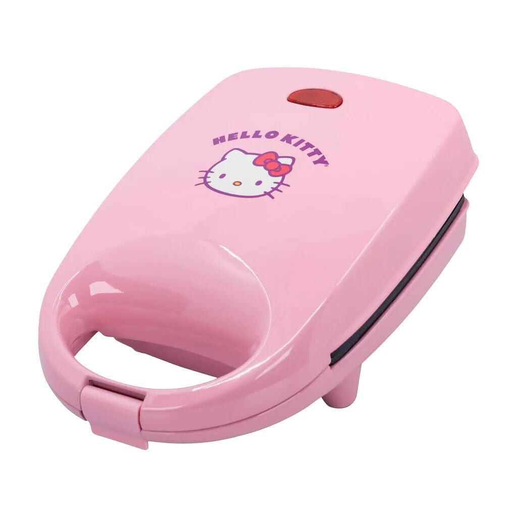 Uncandy Brands Hello Kitty Cake Pop Maker Kit - Pink Electric Appliance for Baking 4 Adorable Cake Pops at Home | Perfect for Birthday Parties, Kids Baking Activities & DIY Dessert Making