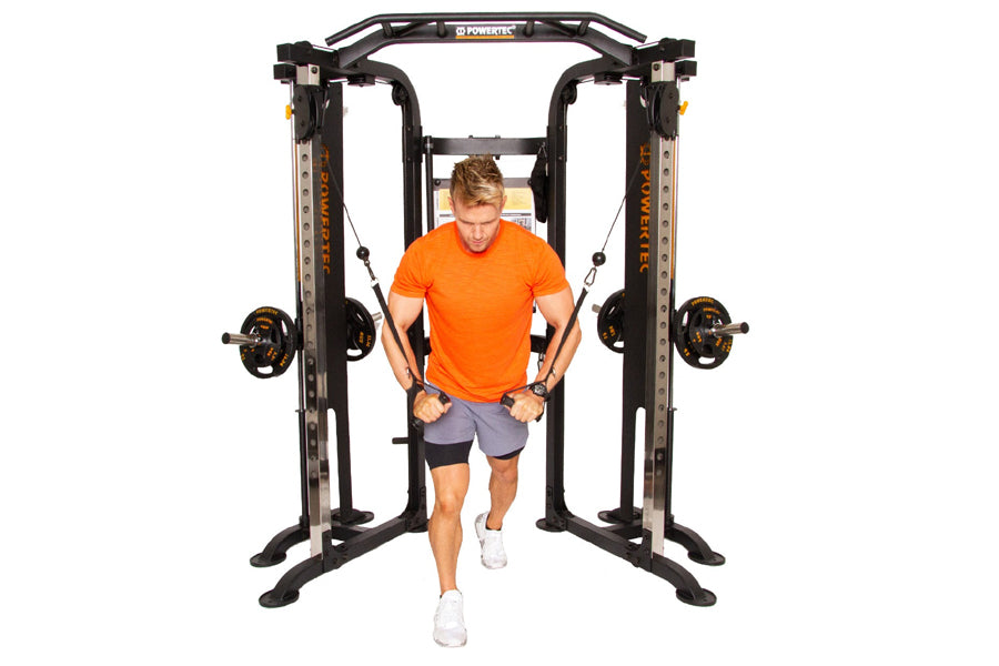 Powertec Workbench Functional Trainer Deluxe - Heavy Duty Home Gym Equipment for Strength Training (Perfect for Home Workouts & CrossFit Training)