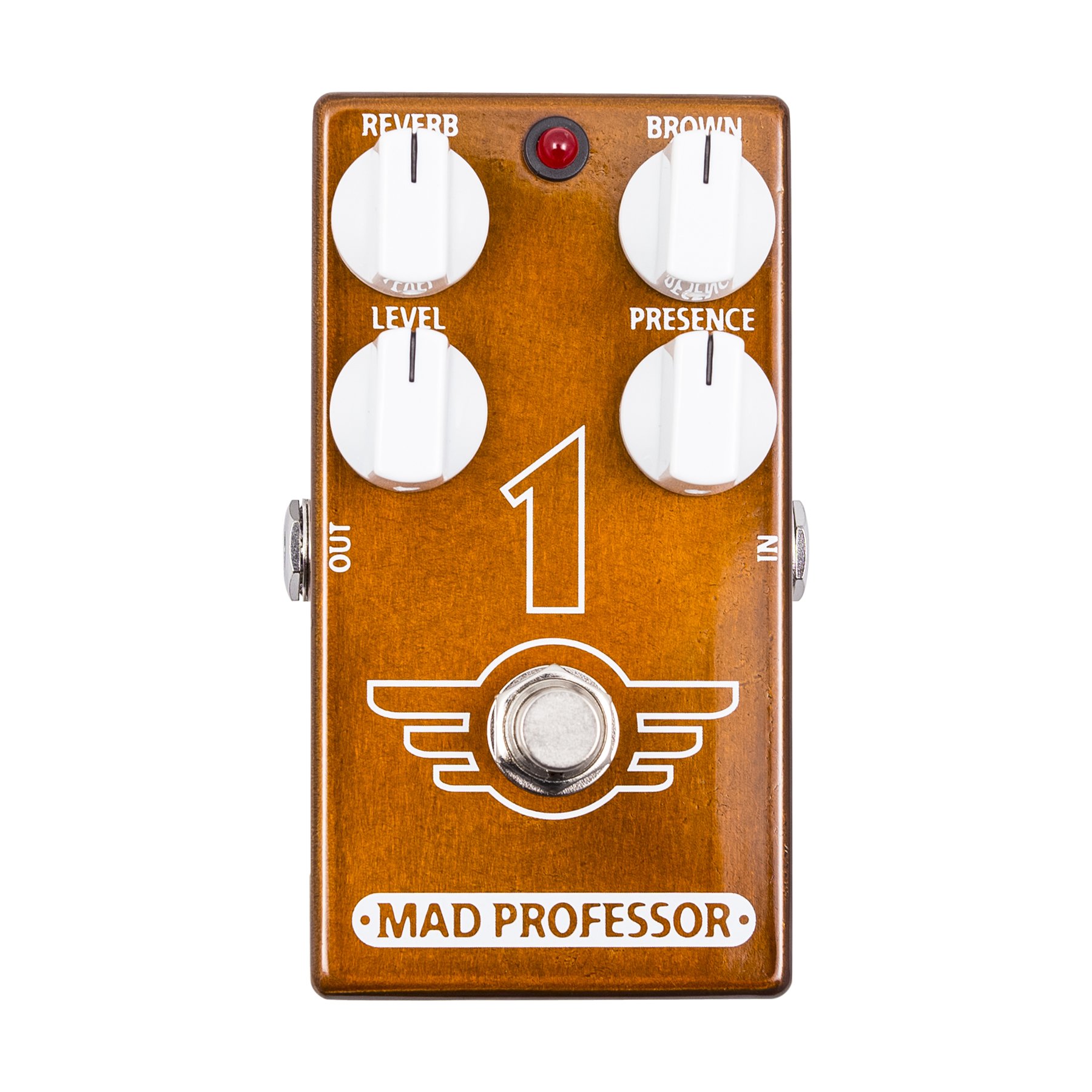 Mad Professor 1 Brown Sound Overdrive Guitar Effects Pedal - Vintage Tube Amp Tone for Rock & Blues Musicians | Stage & Studio Use