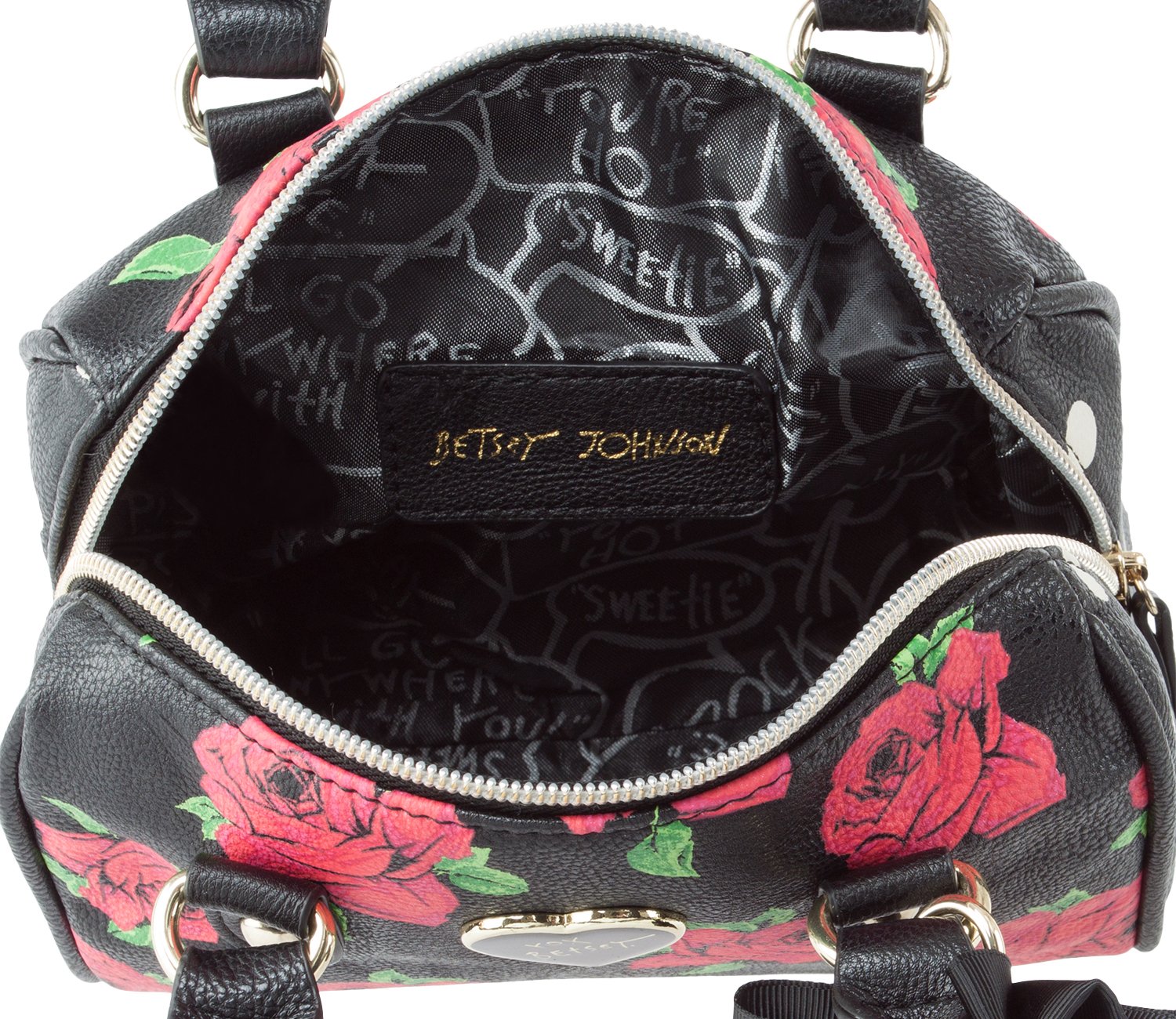 Betsey Johnson Women's Mini Satchel Crossbody Bag - Stylish Leather Purse for Everyday Use, Work & Travel | Fashionable Handbag for Women