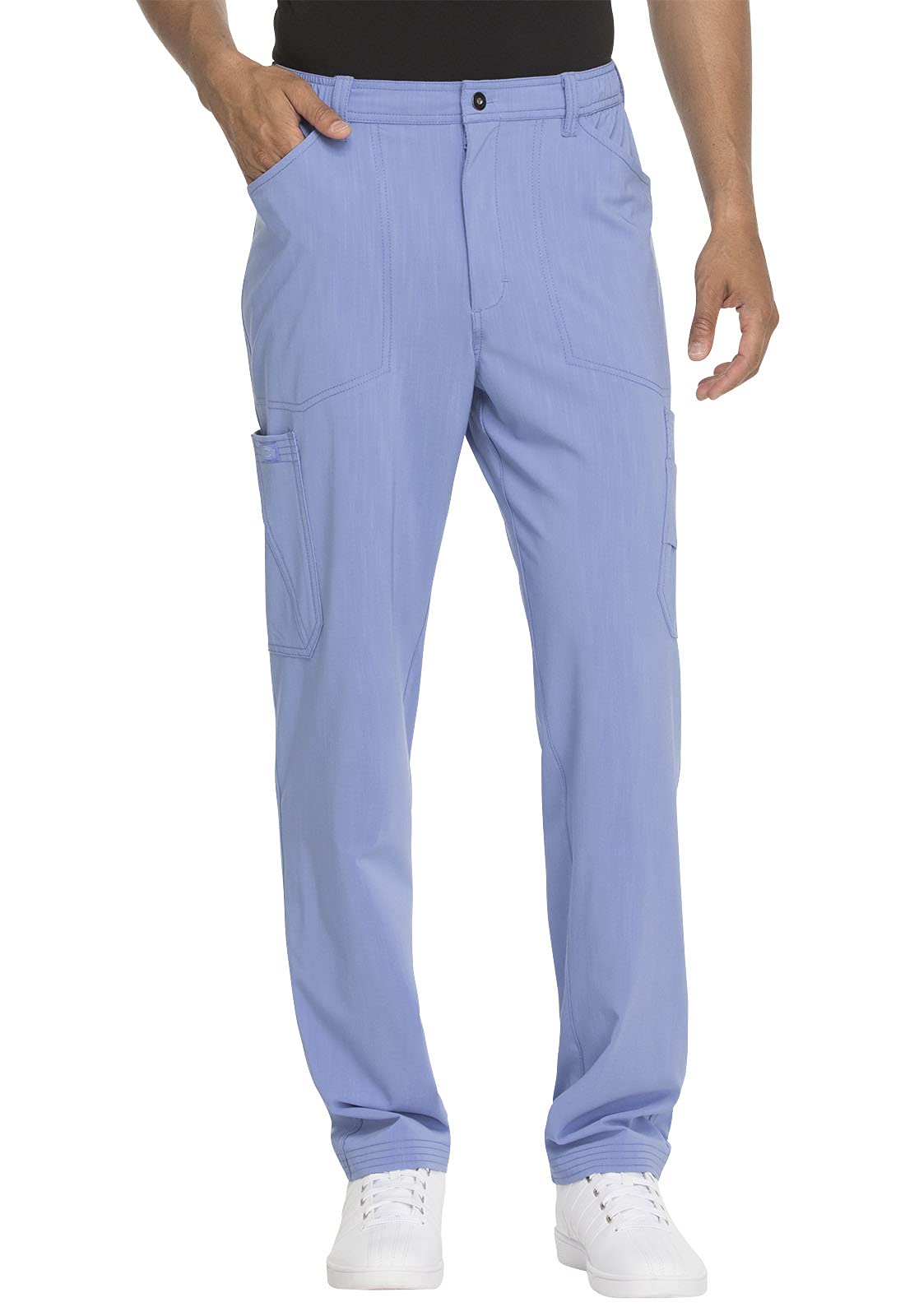 Dickies DK205 Men's Straight Leg Scrubs Pants with Zip Fly & Cargo Pockets - Comfortable Medical Uniform for Nurses, Doctors & Healthcare Professionals