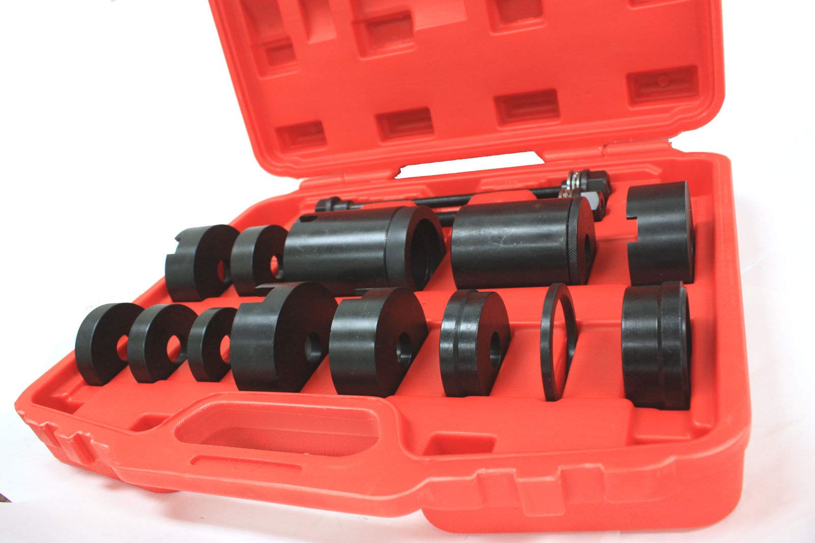 15-Piece Screw Pivot Bush Installer & Remover Tool Kit for Mercedes Benz BMW Subframe Control Arm Bushing Replacement - Perfect for DIY Auto Repair and Suspension Maintenance