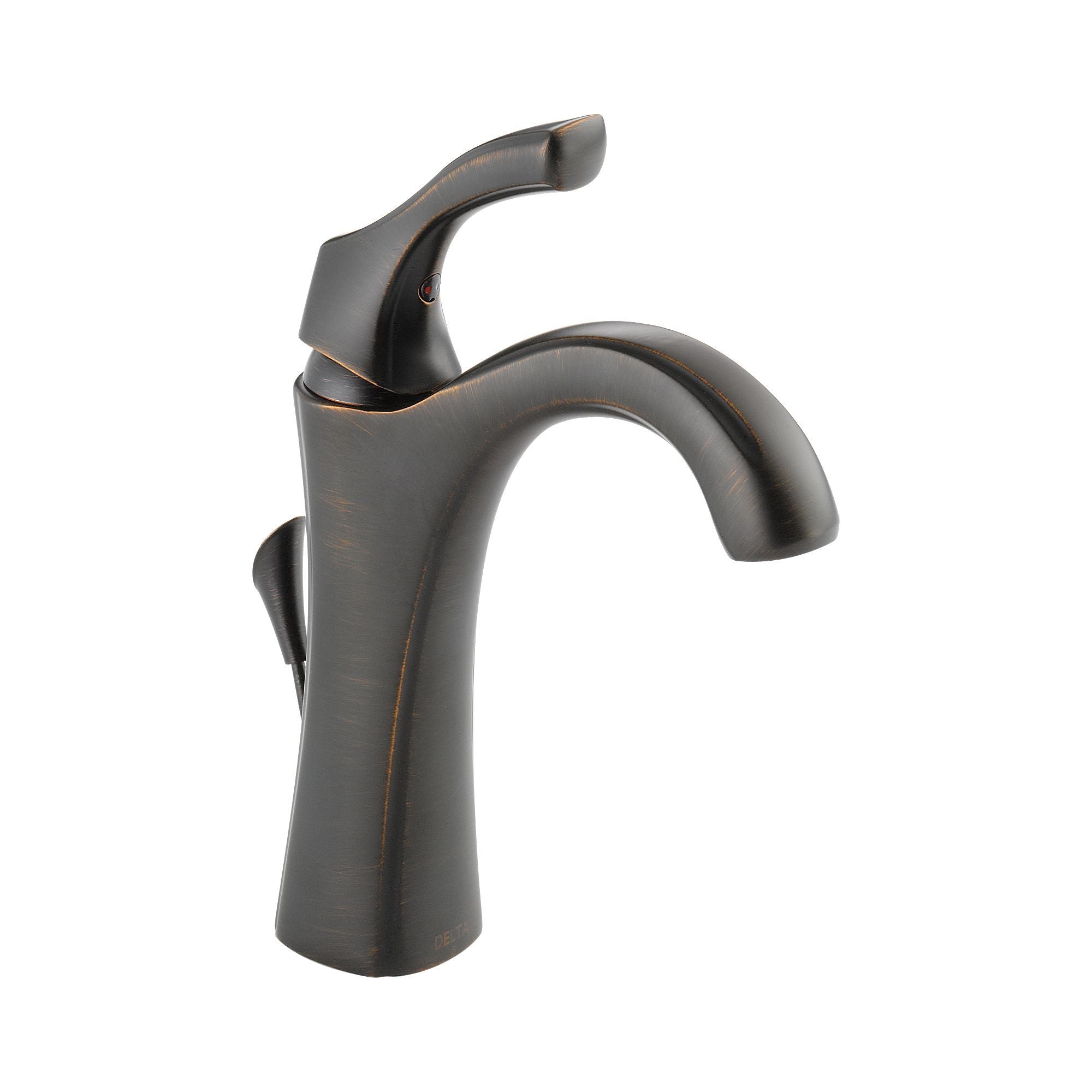 Delta Addison Single Hole Bathroom Faucet in Venetian Bronze - 592 RB DST - Modern Waterfall Spout Design for Bathroom Sink, Vanity, and Powder Room