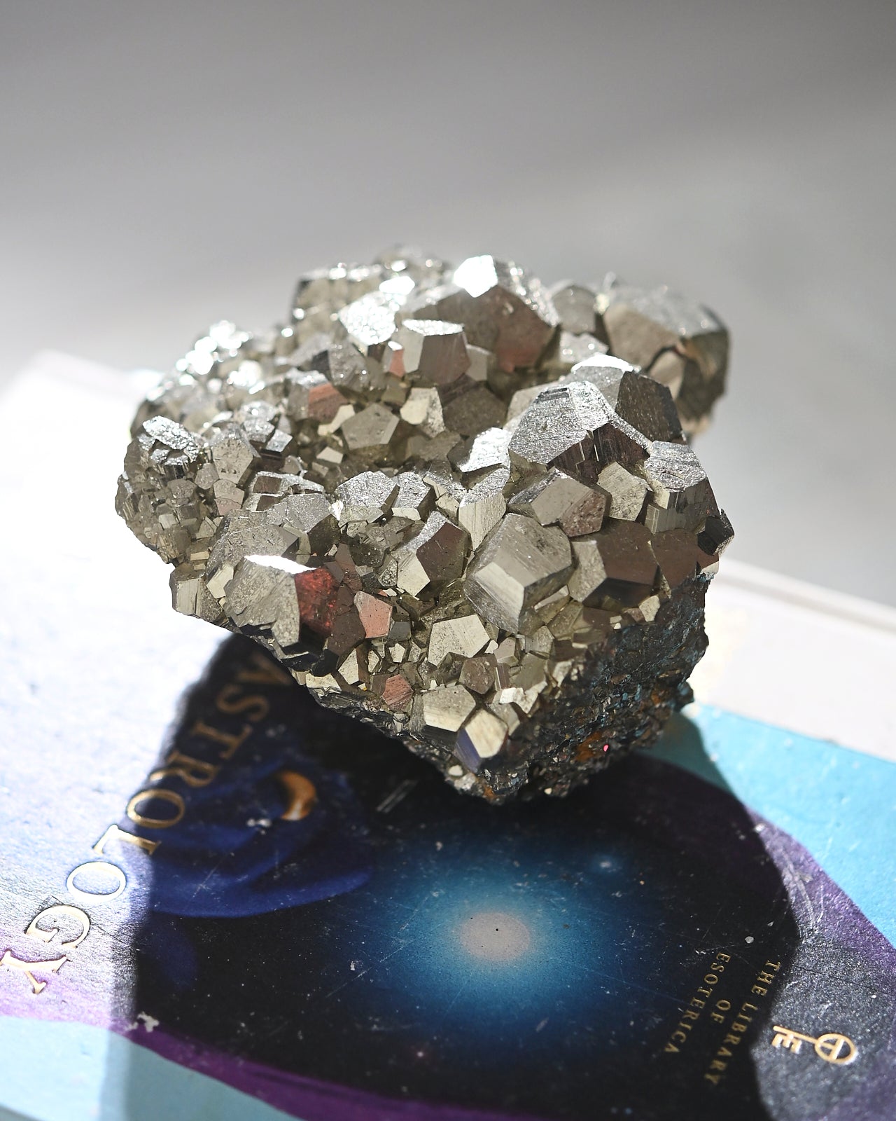 Natural Pyrite Crystal Cluster - 3.3lbs Raw Mineral Specimen for Healing, Meditation & Home Decor | Perfect for Spiritual Practice, Feng Shui & Mineral Collection