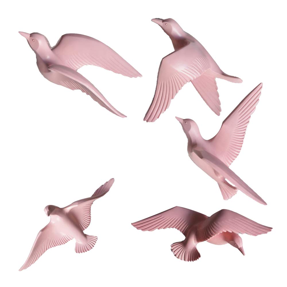 3D Resin Flying Seagull Wall Art Sculpture - Handmade Coastal Bird Decor for Living Room, Bedroom & Office - Perfect for Beach House, Nautical Theme & TV Background Decor