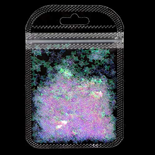 3D Holographic Butterfly Nail Art for Manicure & Party Glam