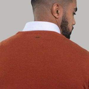 Cavani Men's Rustic Crewneck Sweater - Soft Cotton Knit Pullover for Casual Wear & Winter Layering