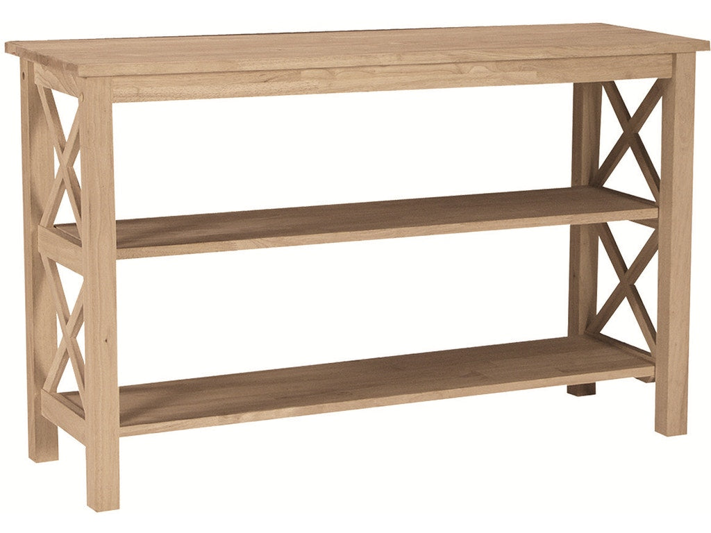 Hampton Sofa Table - Elegant Console Table for Living Room, Entryway & Hallway - Perfect for Home Decor & Storage - Solid Wood Sofa Table with Shelf for Small Spaces