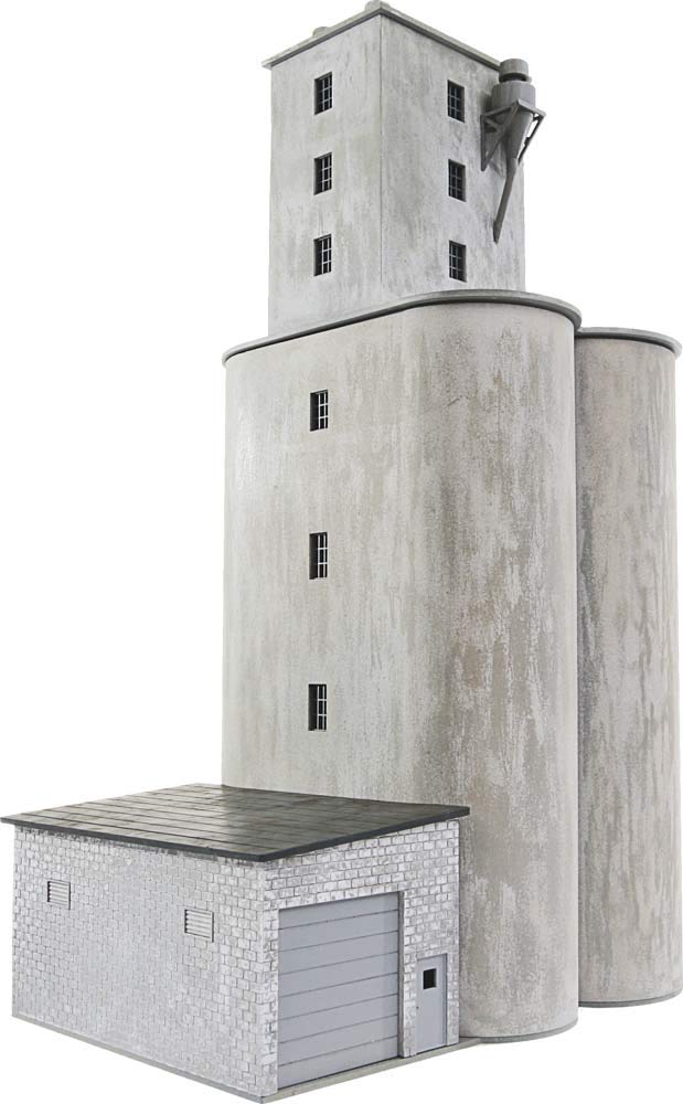 Walthers Cornerstone Prairie COOP Train Model Kit - HO Scale Building for Model Railroad & Train Layouts - Perfect for Scenery, Dioramas & Collectors