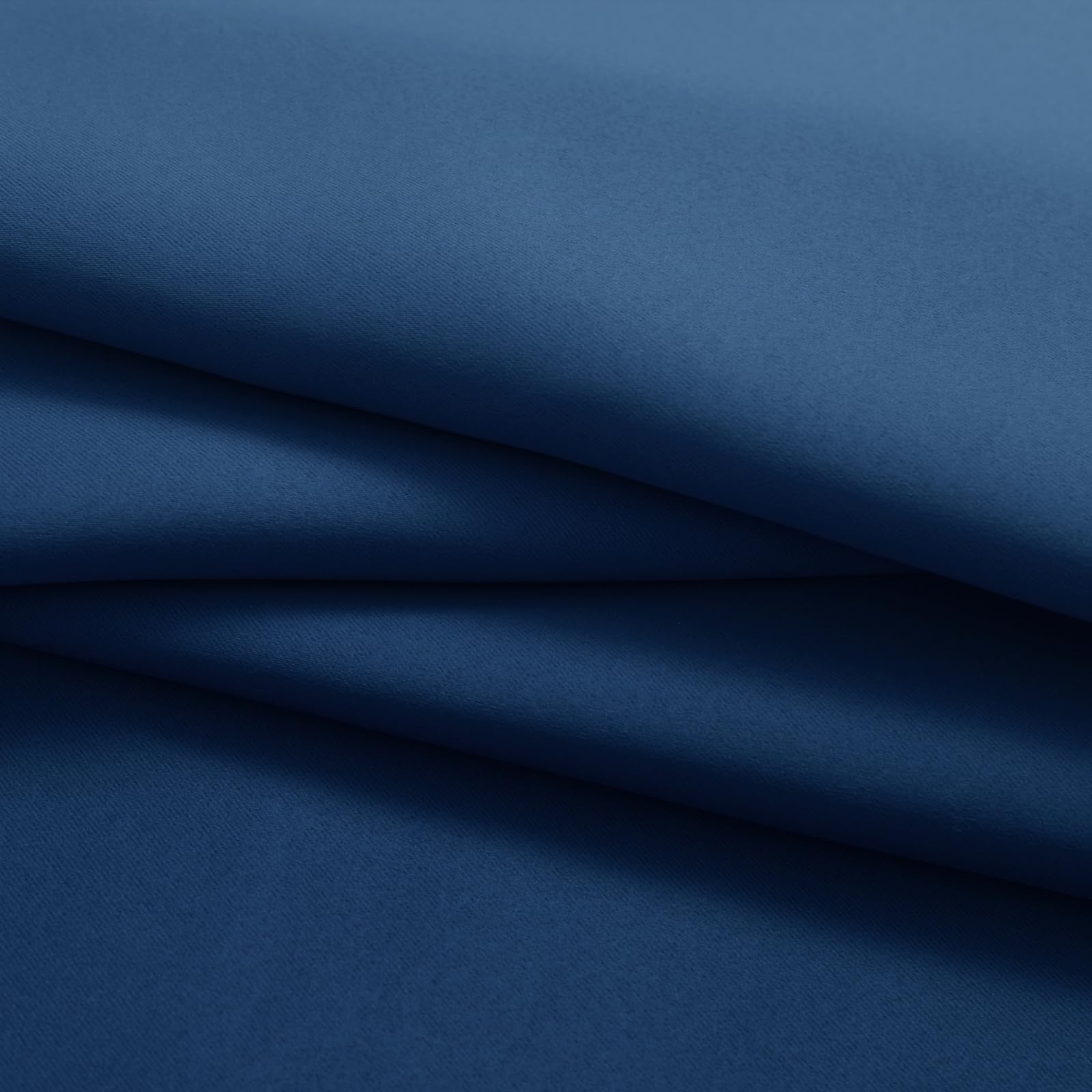 Yakamok Ombre Blackout Curtains - Light Blocking Grommet Window Drapes for Bedroom, Gradient Room Darkening Curtain Panels (Blue & Greyish White, 52x96 Inches, 2 Panels) - Perfect for Nursery, Living Room & Home Theater