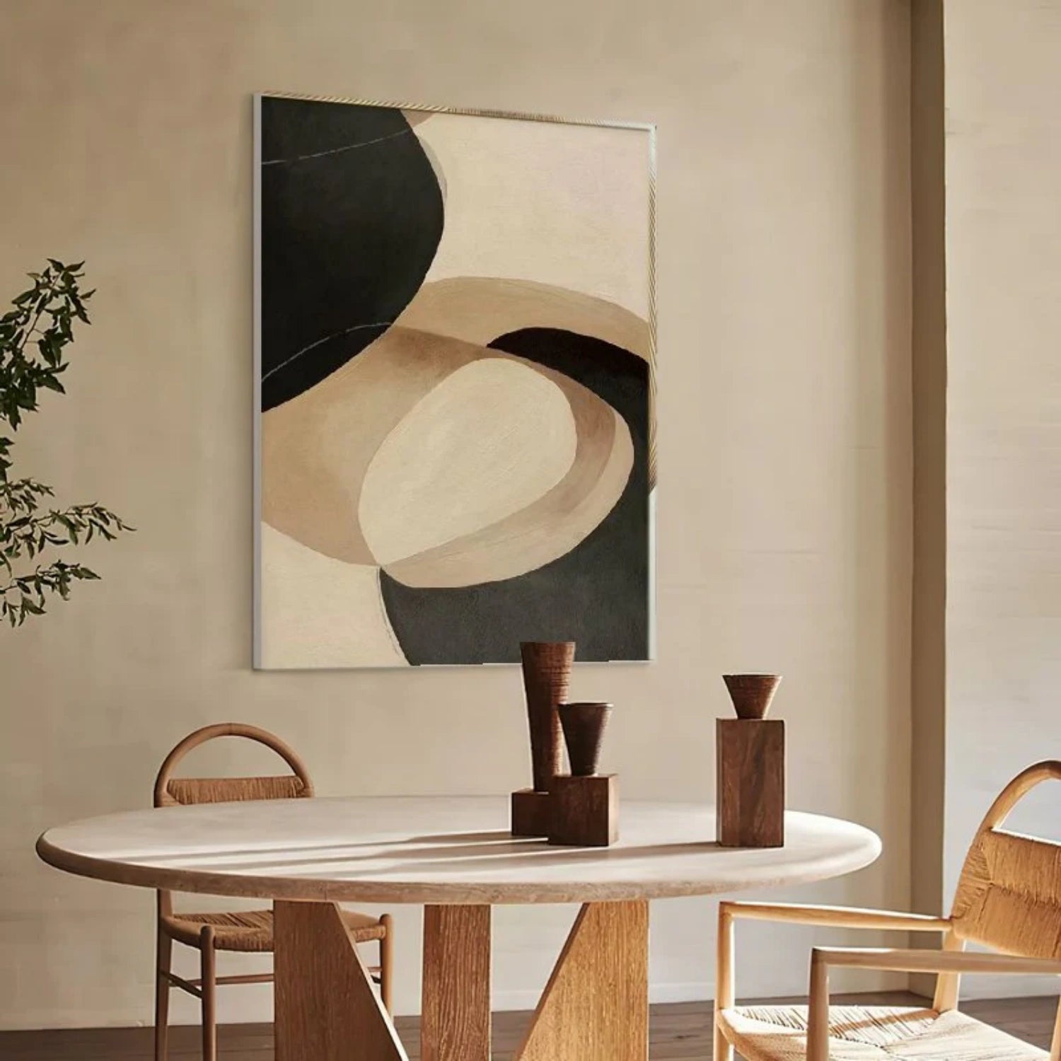 Abstract Tranquility Art Painting #WS265 - Modern Wall Decor for Living Room, Bedroom & Office - Handmade Canvas Artwork for Home & Office Decor