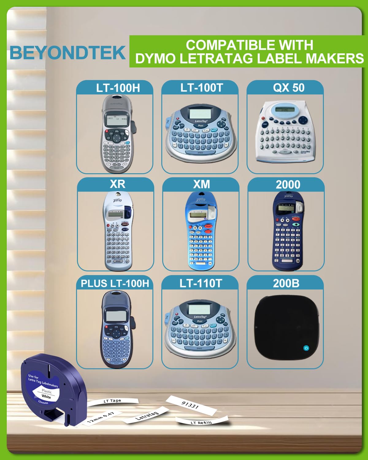 Dymo LetraTag Label Tape Refill - 1/2