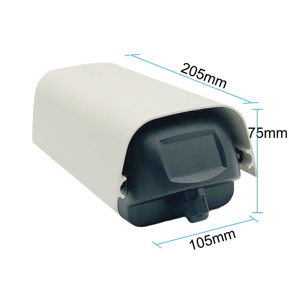 Outdoor Waterproof CCTV Camera Housing - Aluminum Alloy Security Surveillance Enclosure with Adjustable Wall Mount Bracket | Weatherproof Protection for CCTV Systems | Ideal for Home Security, Business Monitoring & Outdoor Surveillance