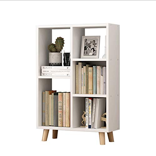Modern Minimalist Bookshelf - Nordic Style Office Shelves & Living Room Storage Rack, Study Bookcase with Easy Assembly (Color A) - Perfect for Home Office, Living Room & Study Organization