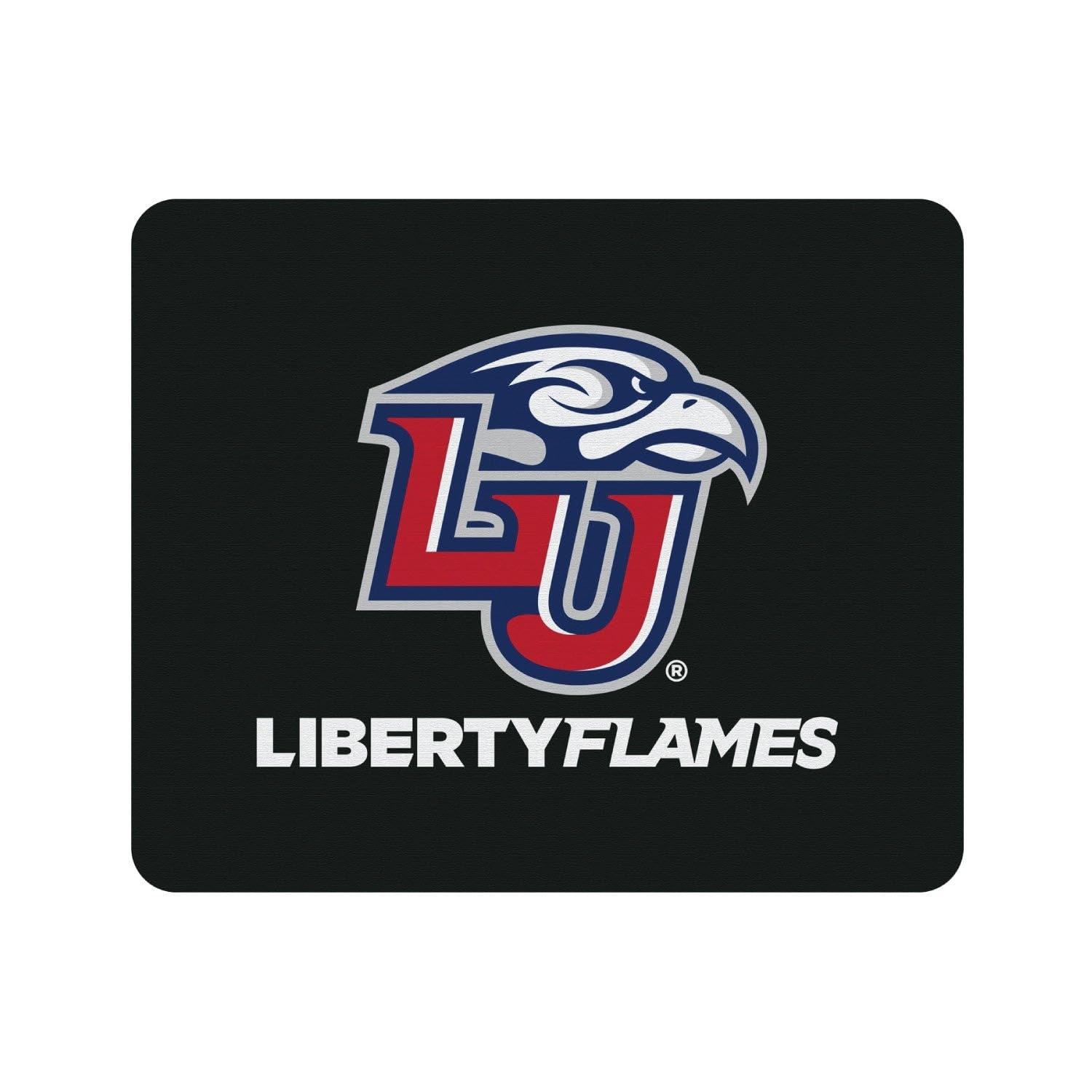 OTM Essentials Liberty University Standard Fabric Mouse Pad - Non-Slip Desk Accessory for Gaming & Office Work - Mascot Repeat V1 Design - Perfect for Students, Gamers & Professionals