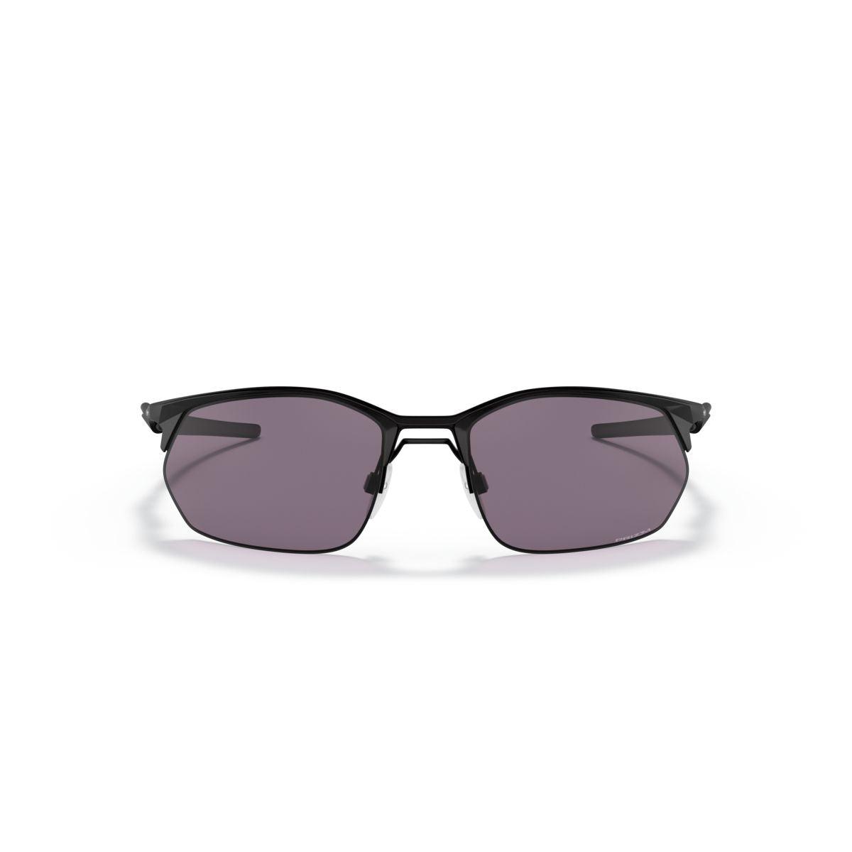 Oakley Wire Tap 2.0 Sunglasses - Satin Black Frame with Prizm Grey Lenses (Model 0OO4145-414501) - UV Protection for Running, Cycling & Outdoor Sports