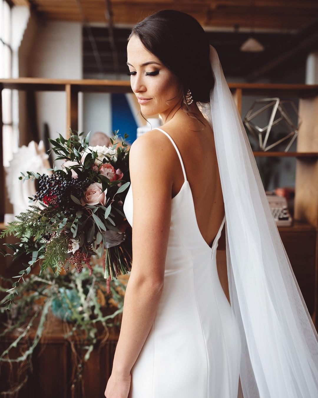 Theia Bruna 890541 Elegant Lace Wedding Dress for Bride - Perfect for Church Ceremony, Beach Wedding & Romantic Vow Renewal
