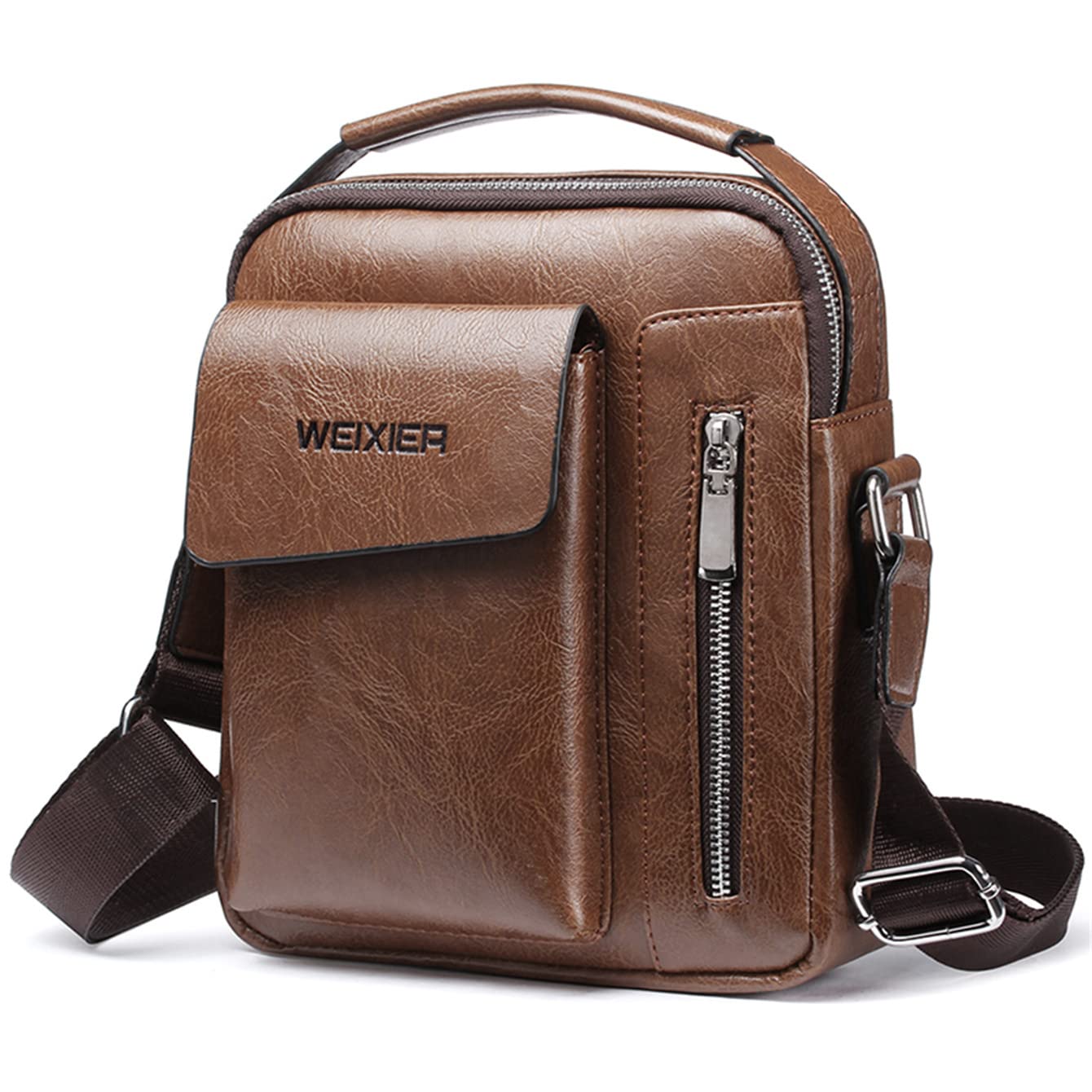 Men's Leather Crossbody Bag - Stylish Messenger Tote for Everyday Use | Perfect for Work, Travel & Casual Outings