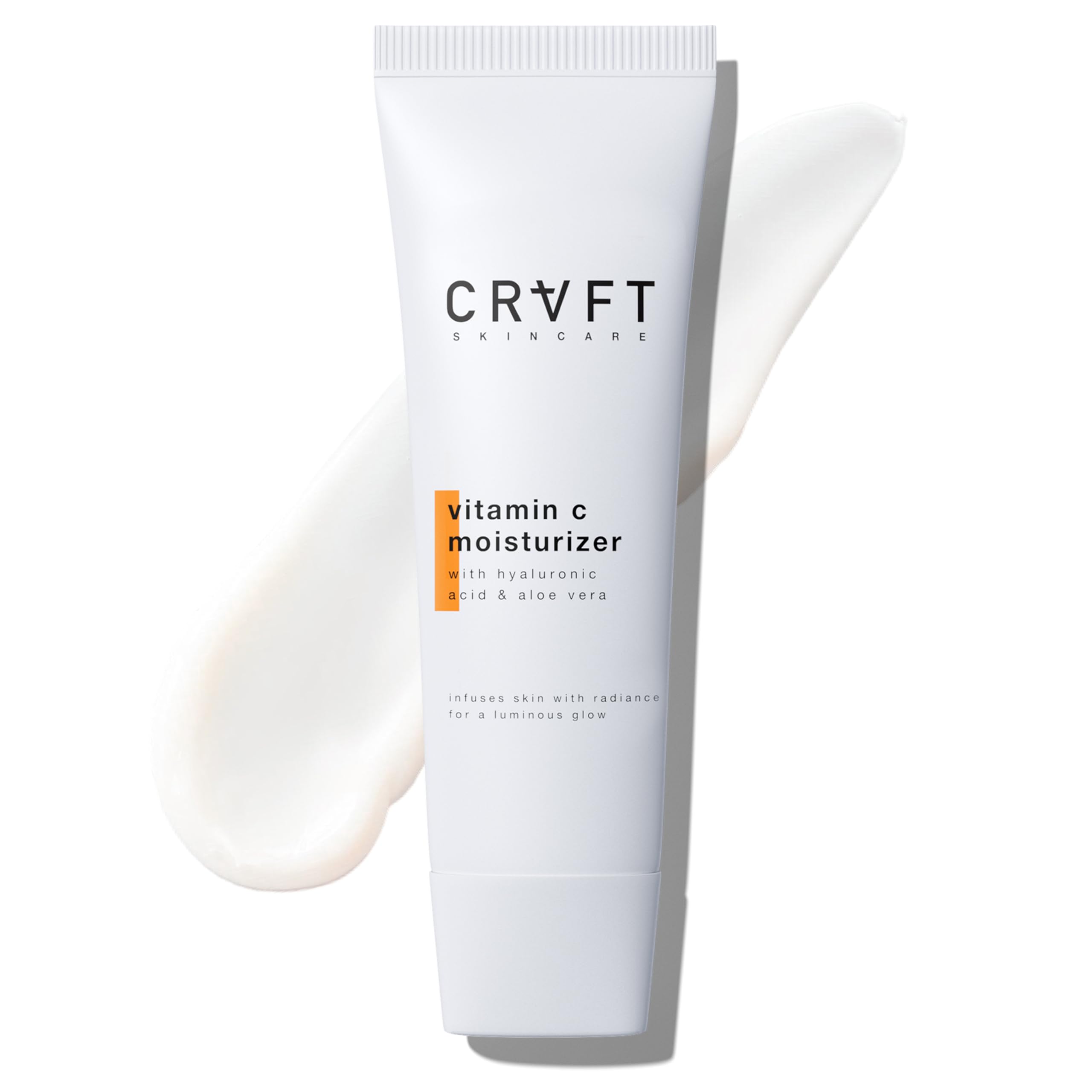 Hair Craft Co. Vitamin C Brightening Face Moisturizer 1.7oz - Anti-Aging Cream for All Skin Types | Reduces Wrinkles & Dark Spots | Daily Hydration for Glowing Skin | Perfect for Morning & Night Skincare Routine