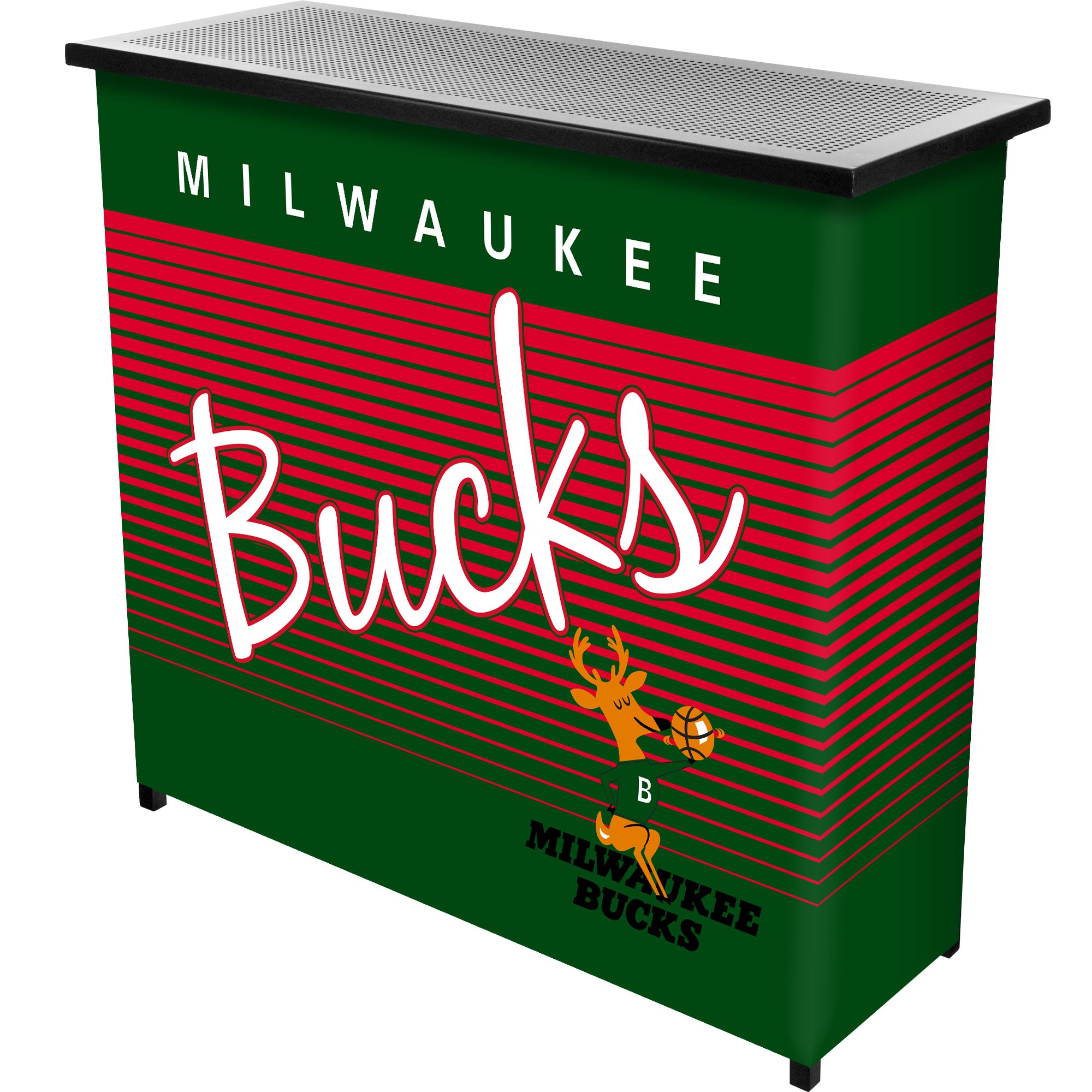 Milwaukee Bucks NBA Portable Bar with Carrying Case - One Size Fits All, Black - Perfect for Tailgating, Home Parties & Sports Events